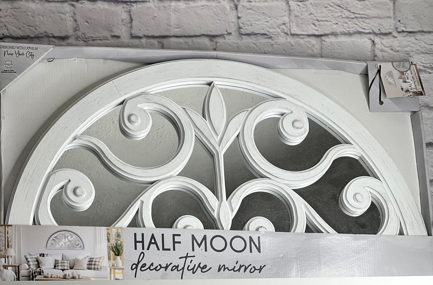 Half Moon Vintage/ Country Farm House Mirror