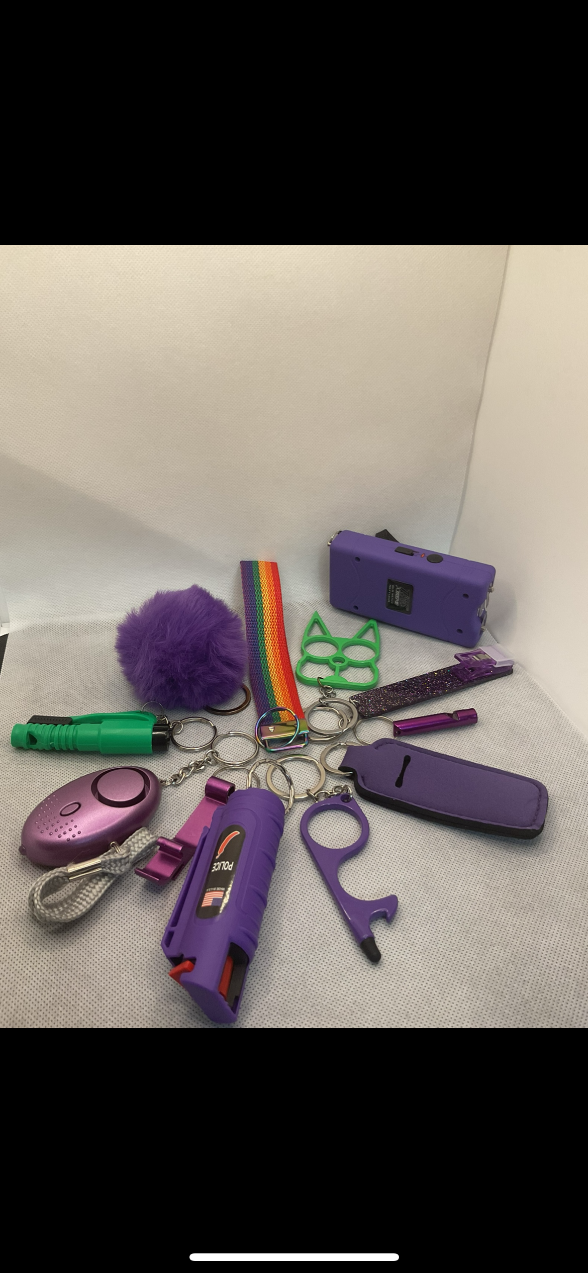 Rainbow Self Defense Kit with Taser