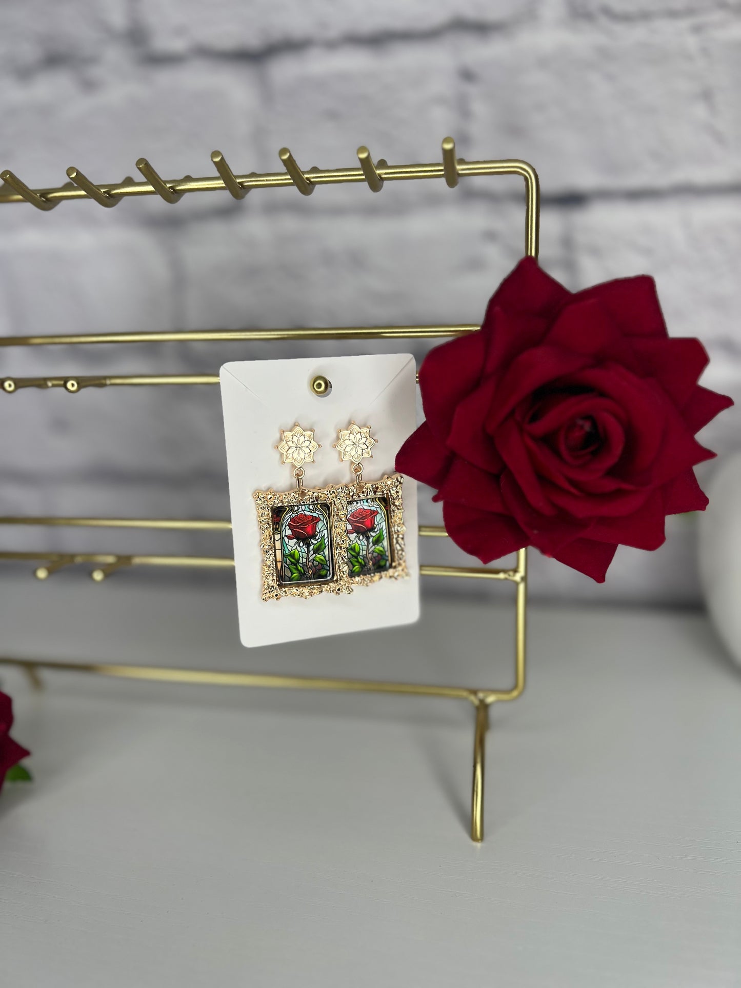 Rose Earrings