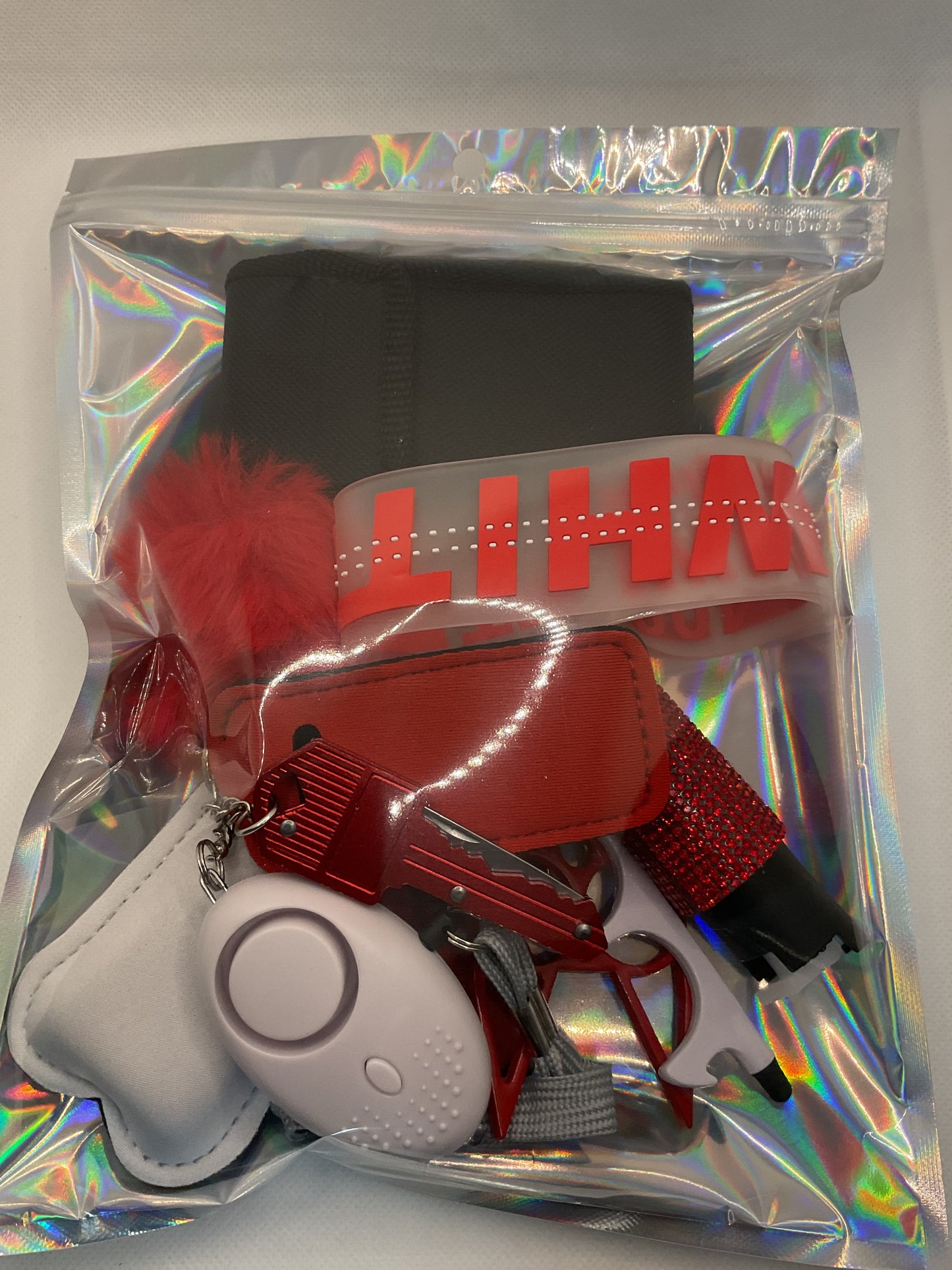 Red Self Defense Kit with Taser