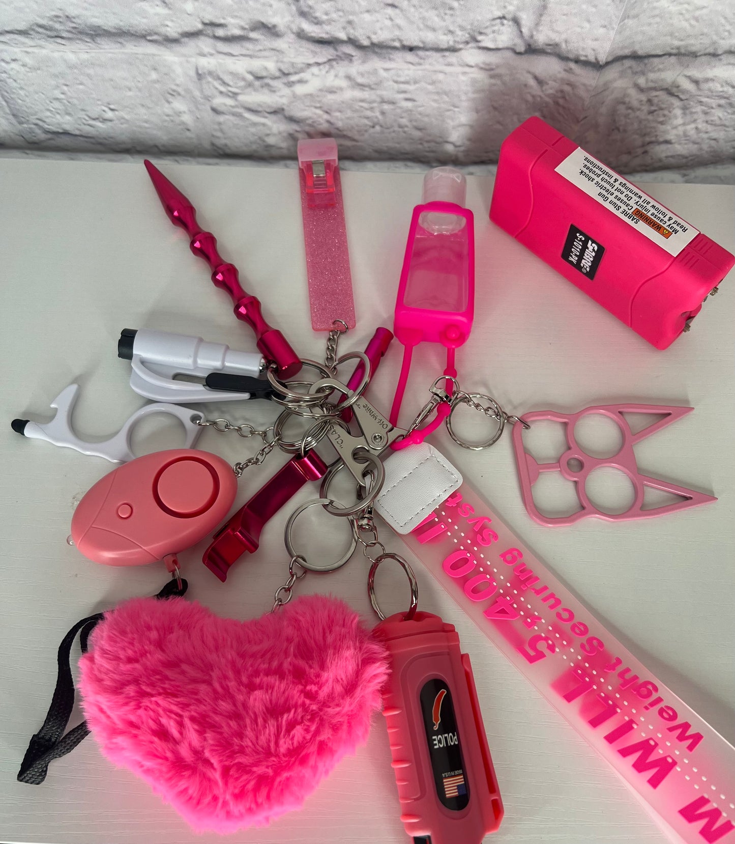 Pink Self Defense Kit with Taser