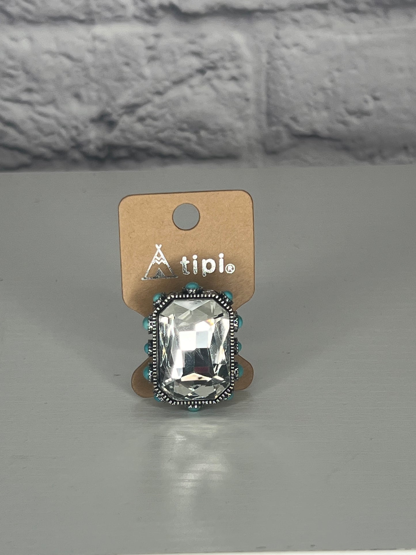 Clear Glam Western Ring