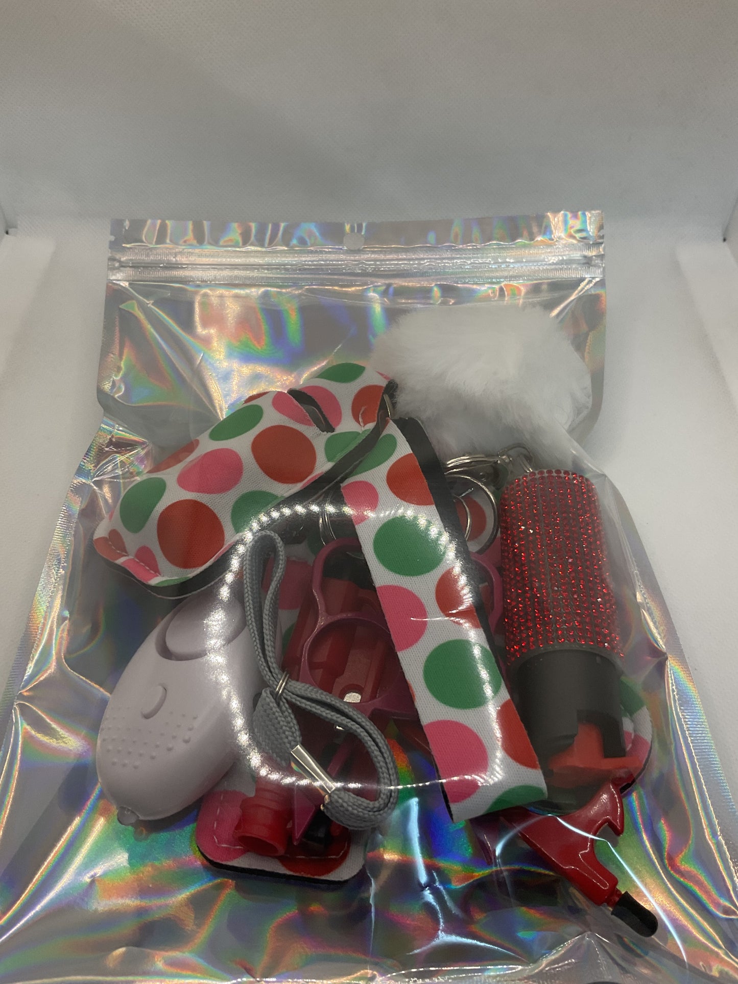 Red, Pink, & Green Self Defense Kit