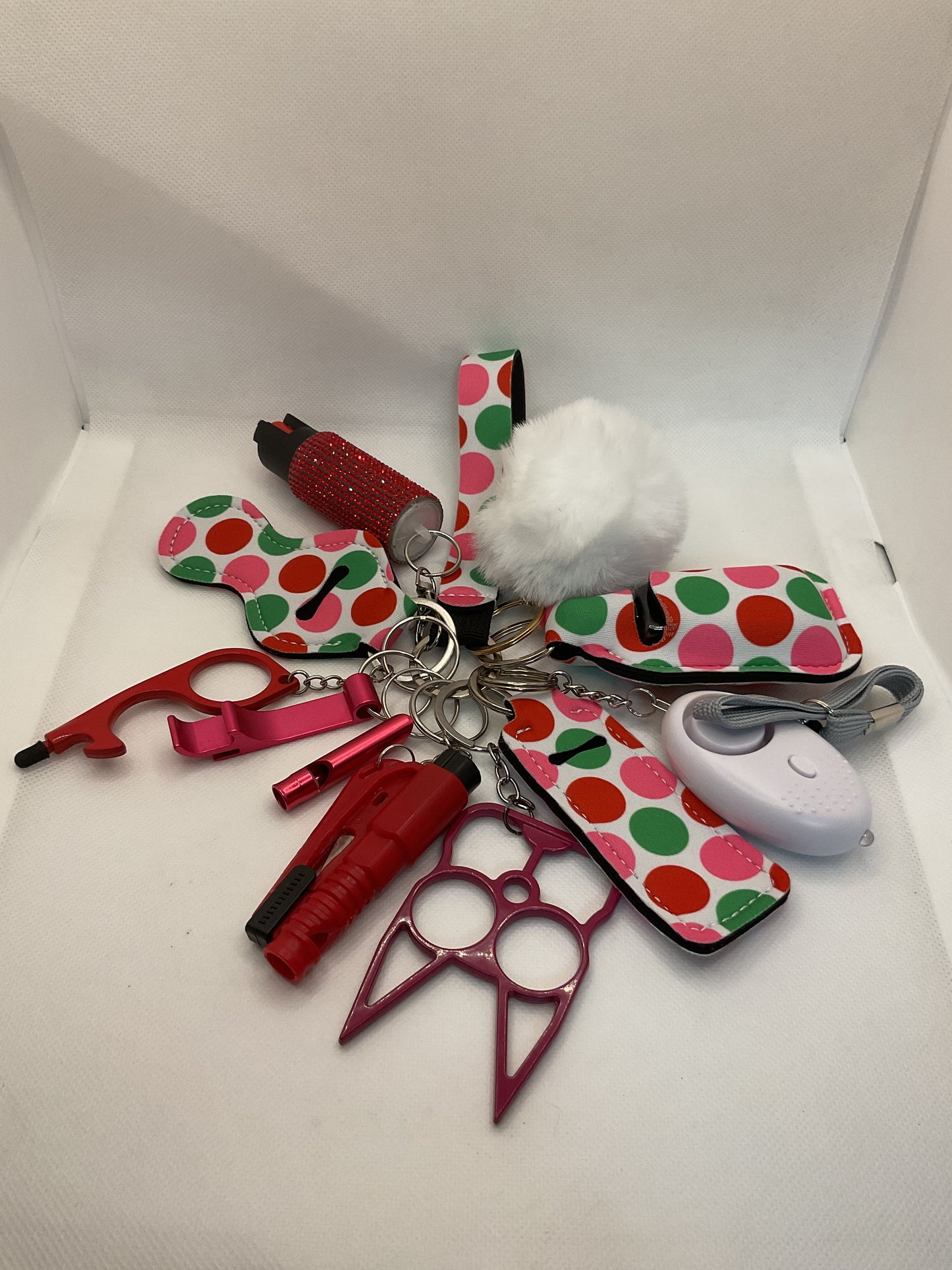 Red, Pink, & Green Self Defense Kit
