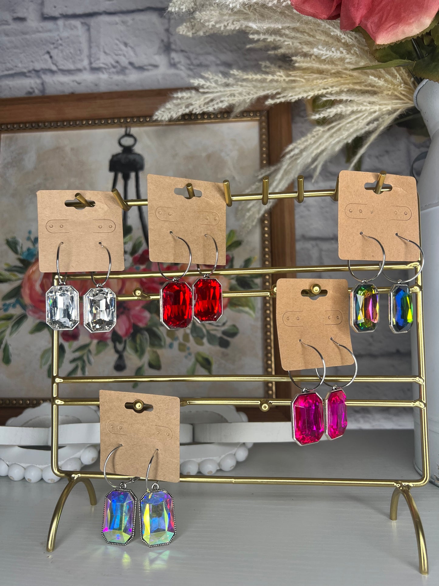 Crystal Hoop Earrings