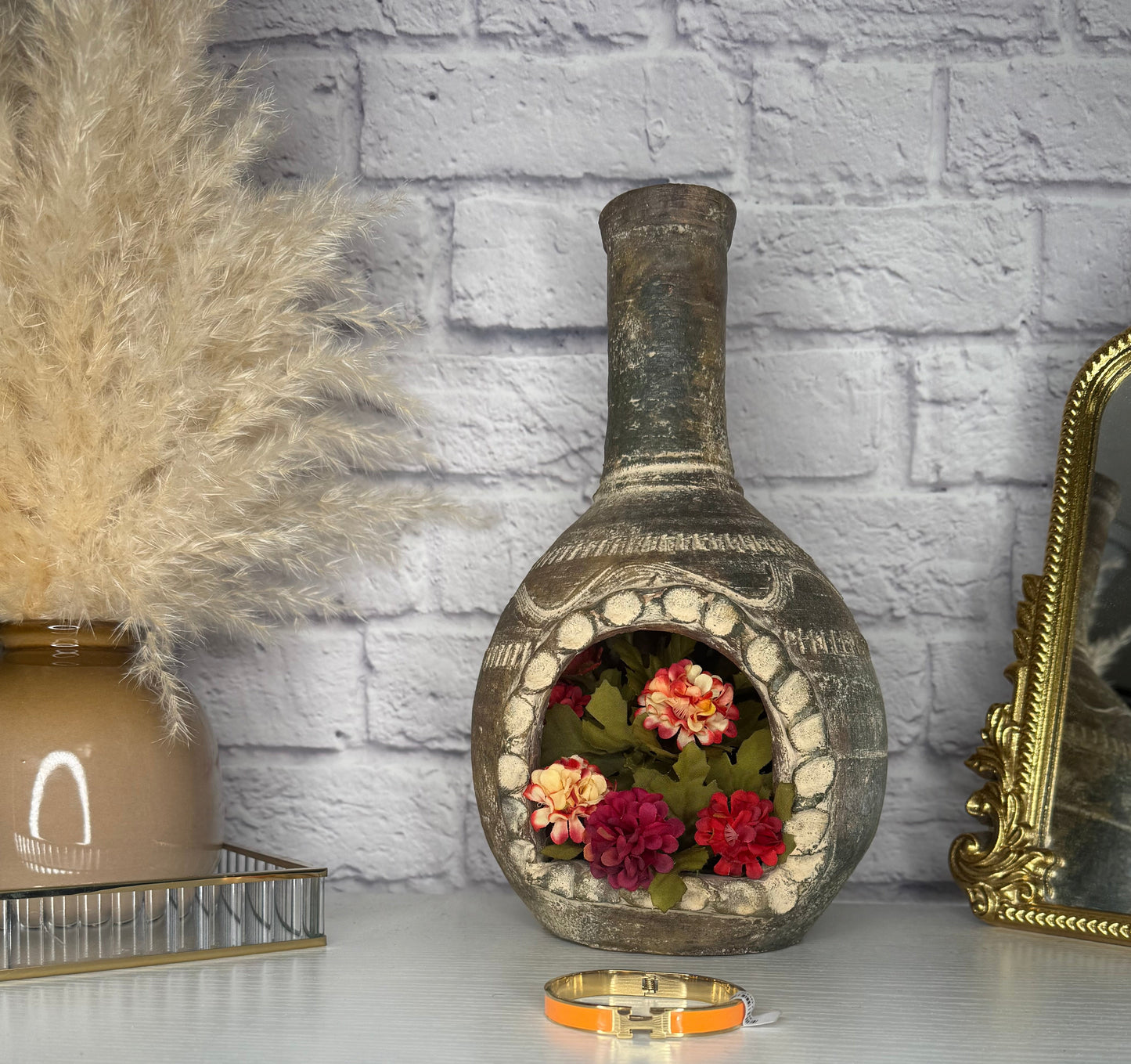 Orange & Gold Luxury Cuff