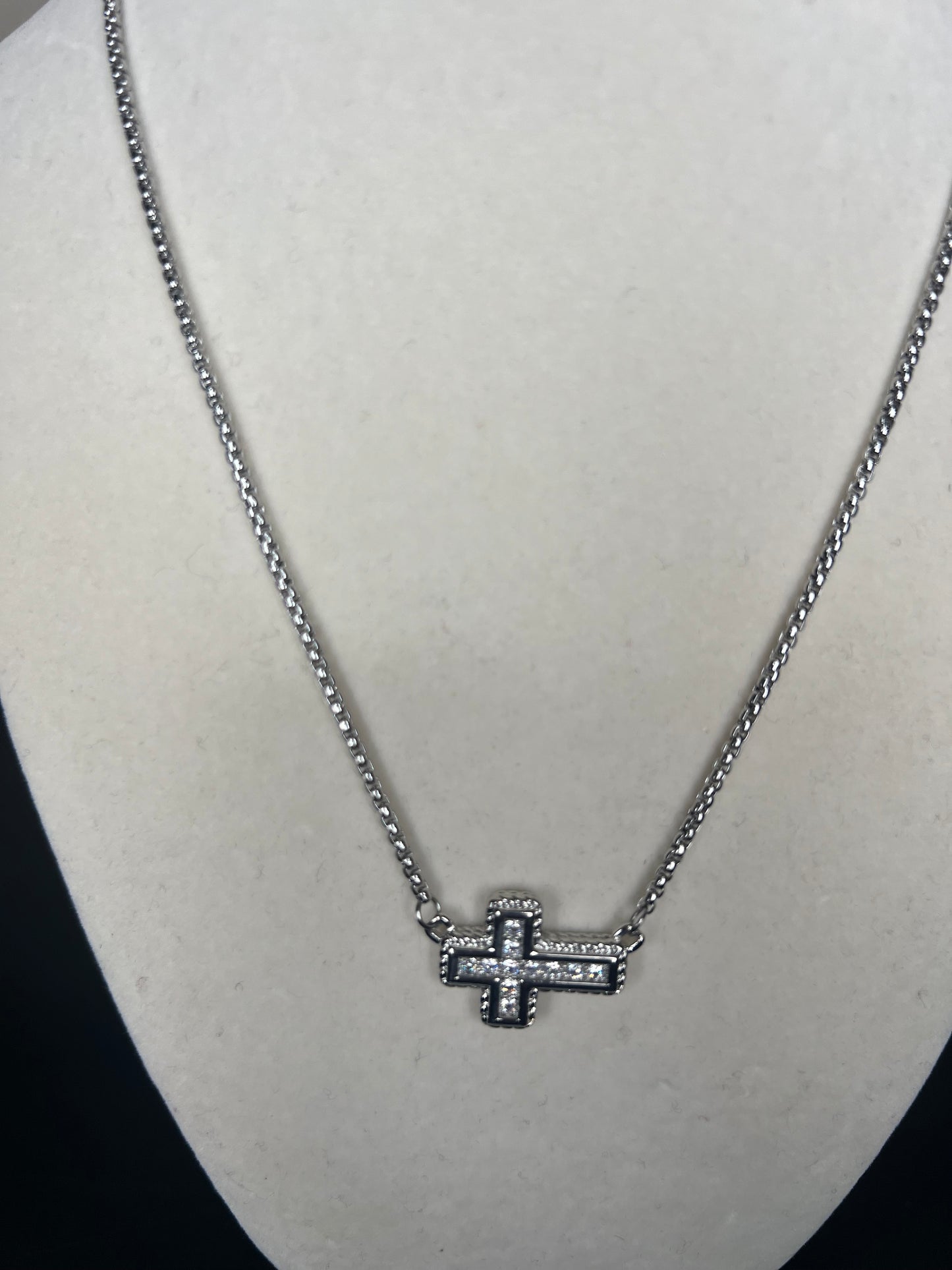 CZ Cross Necklace