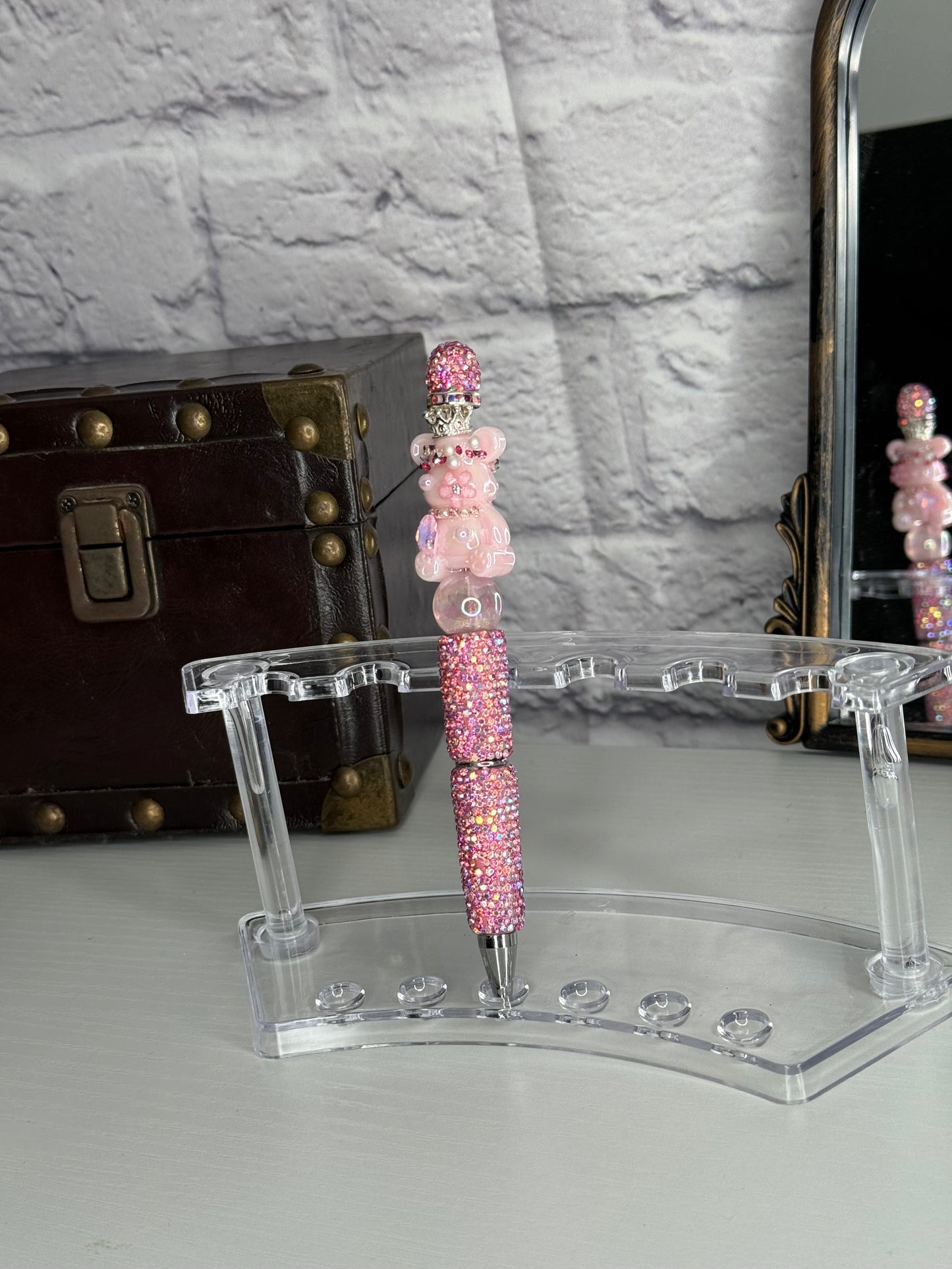 Pink Teddy Bear Glam Pen