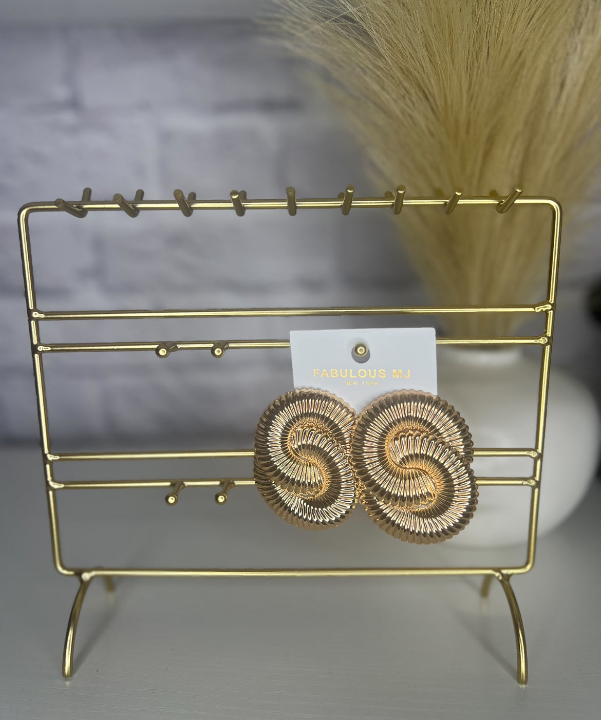 Gold Luxe Swirl Earrings