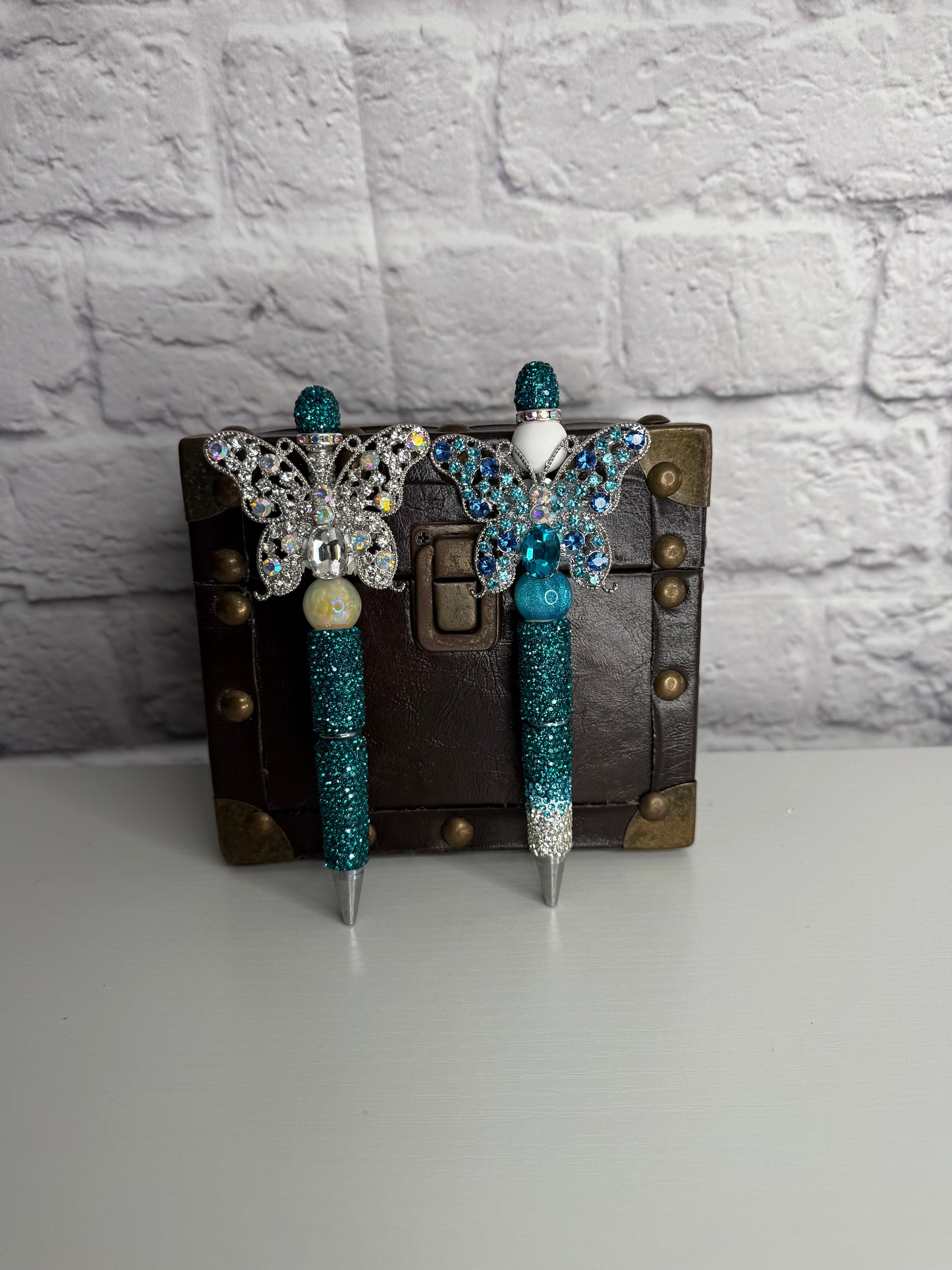 Blue Butterfly Glam Pens