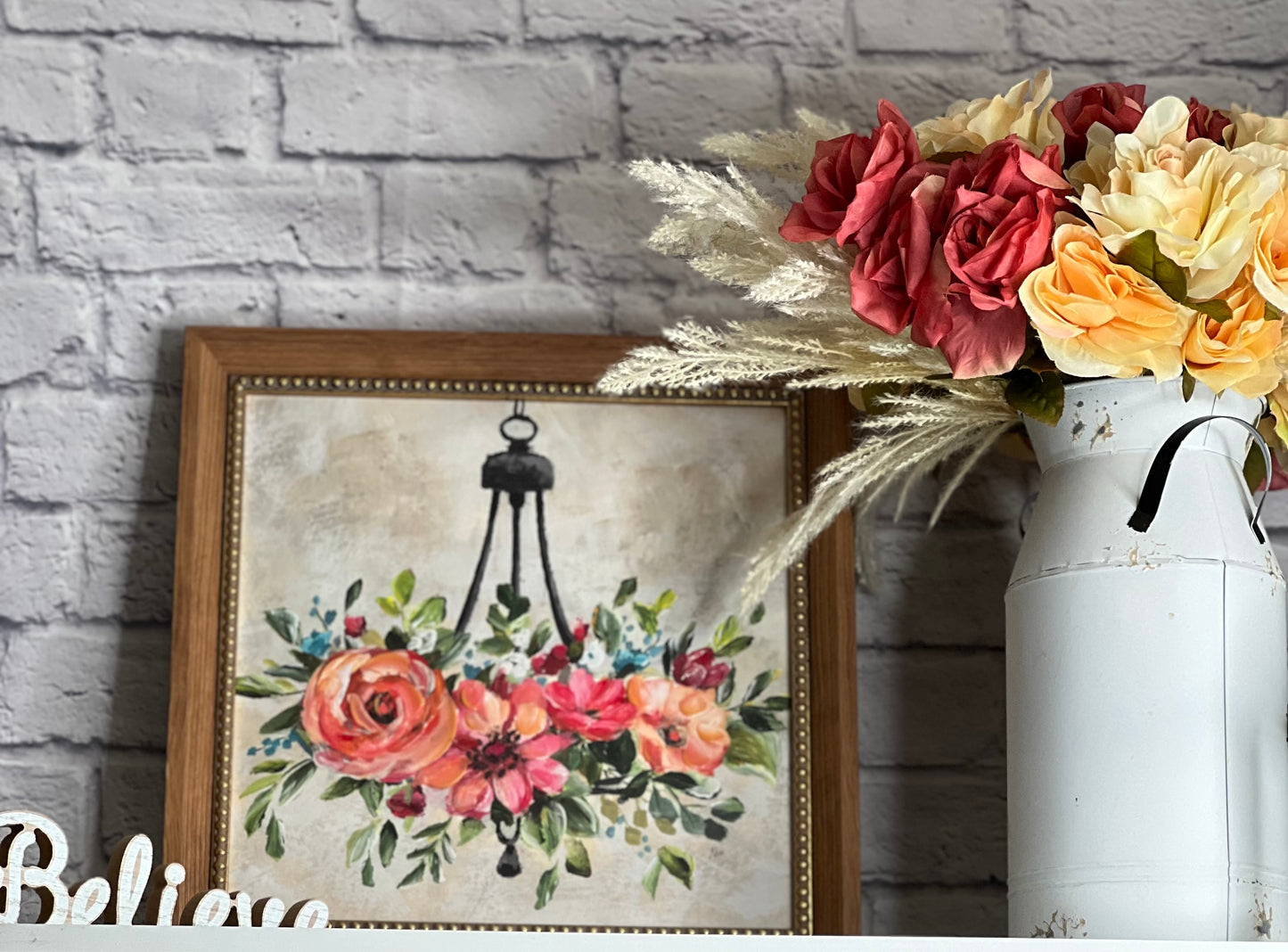 Flower Chandelier Wall Hanging