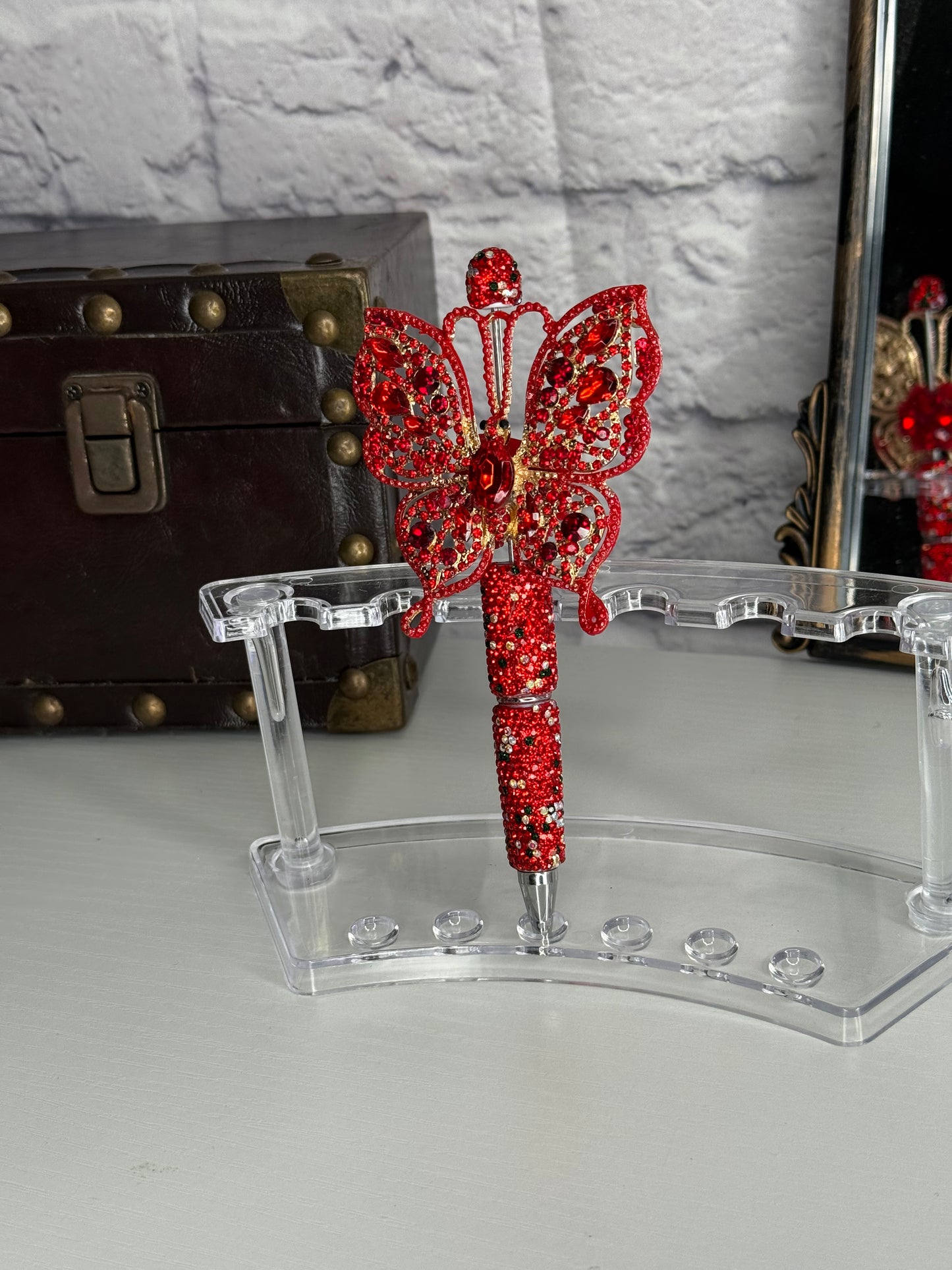 Red Butterfly Glam Pen