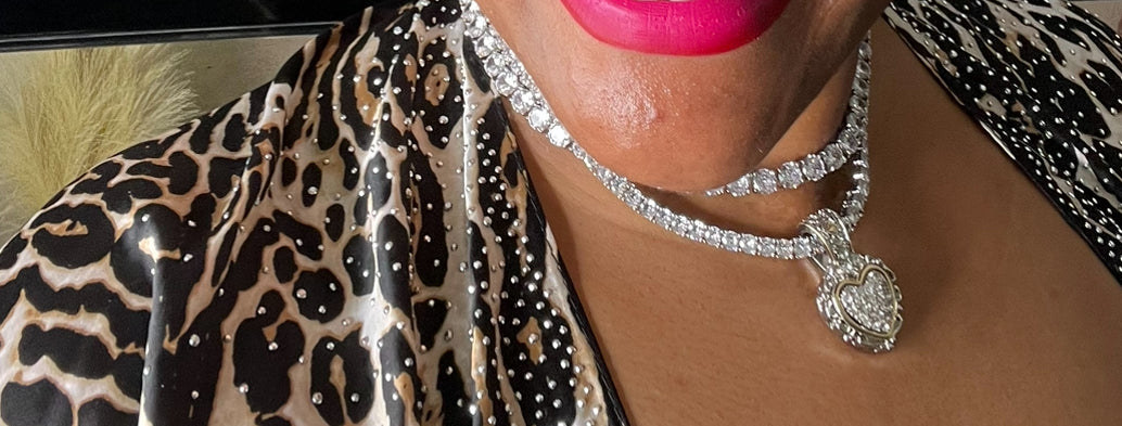 Diamond Bling Heart Whisper Necklace