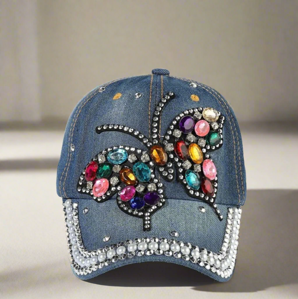 Butterfly Bling Cap