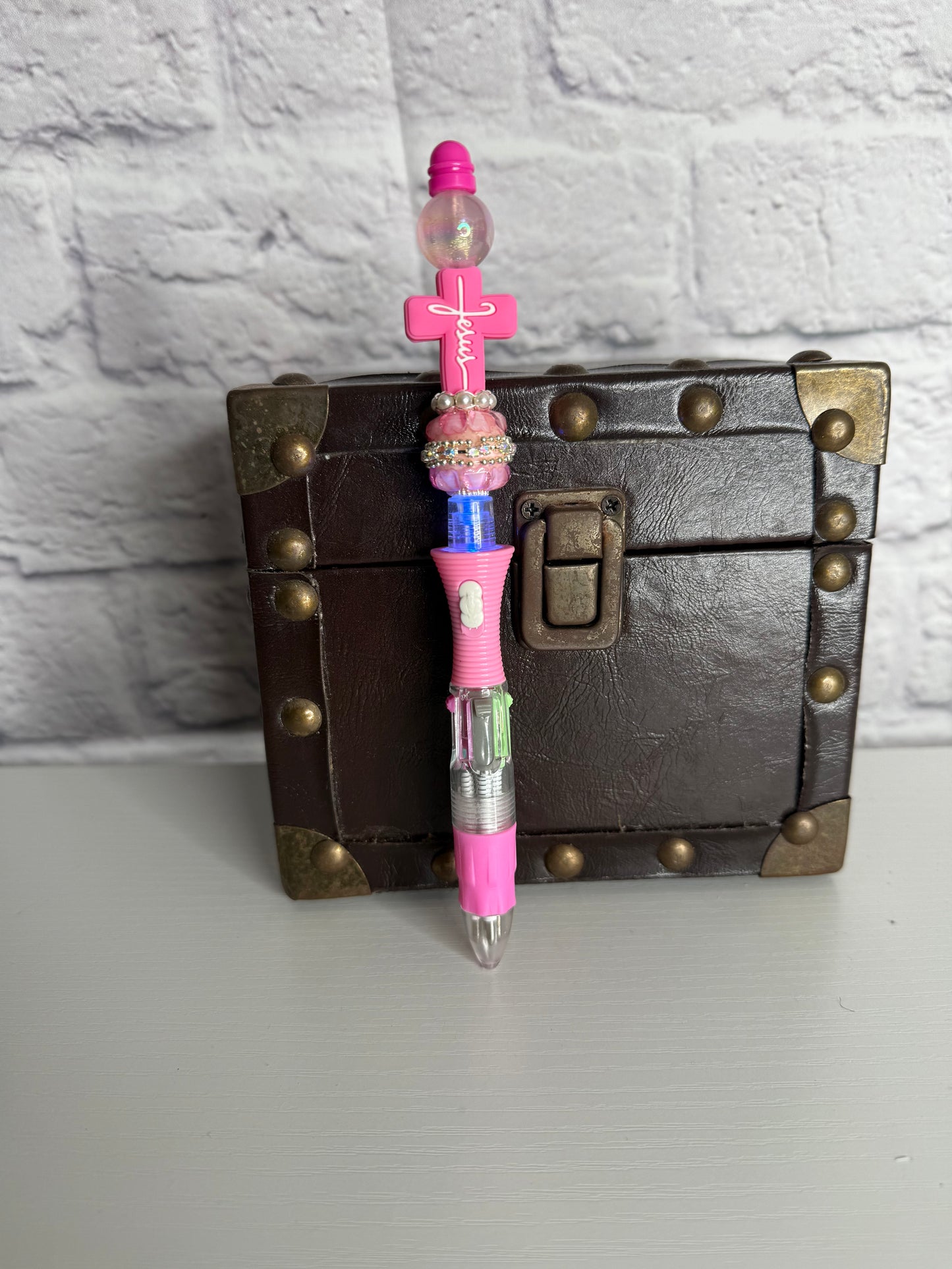 Jesus Light Up Glam Pen