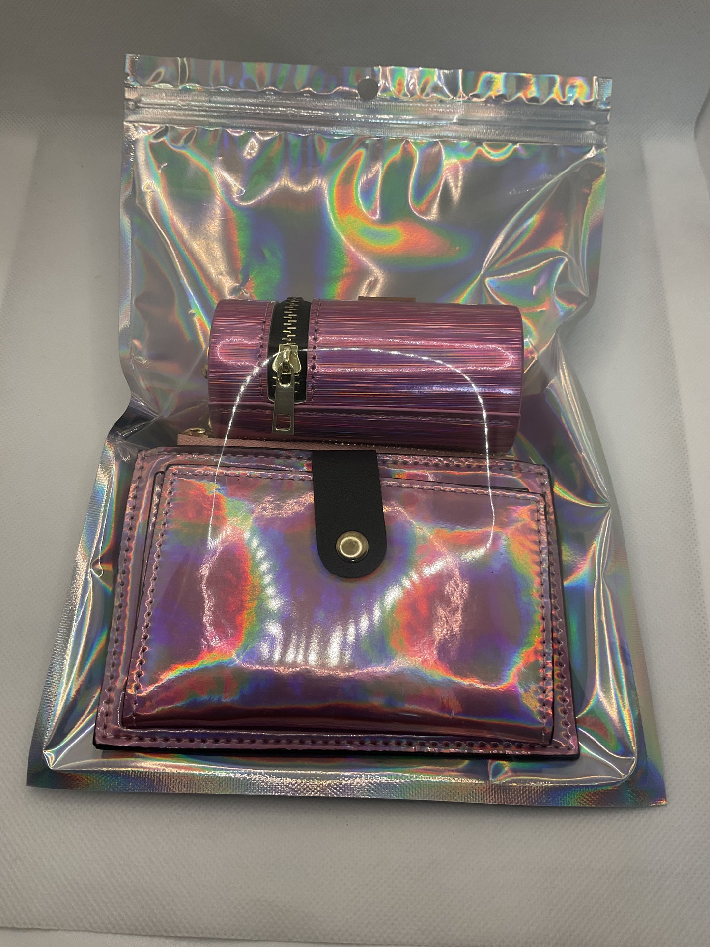 Pretty in Pink Wallet and Keychain