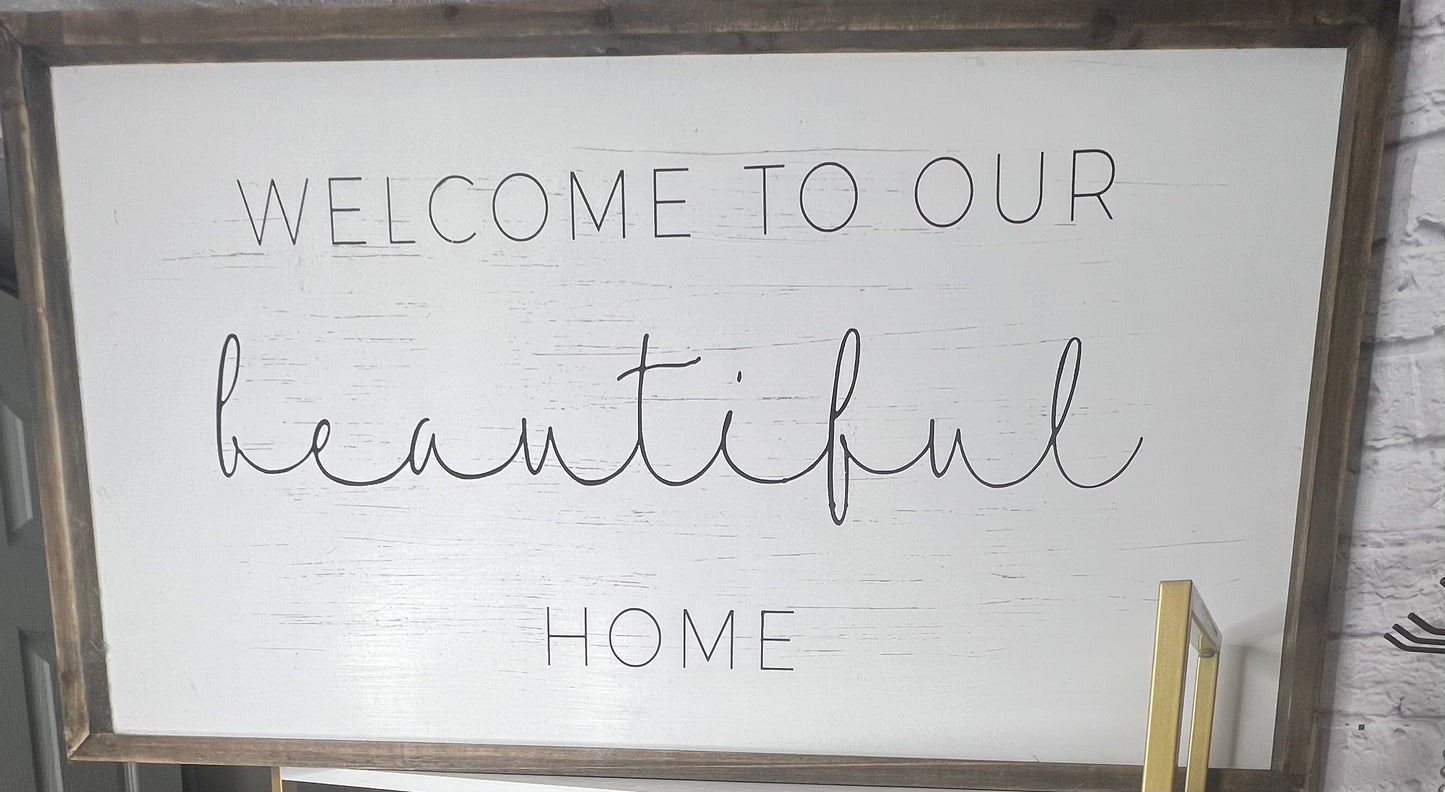 XL Welcome Home Wall Hanging
