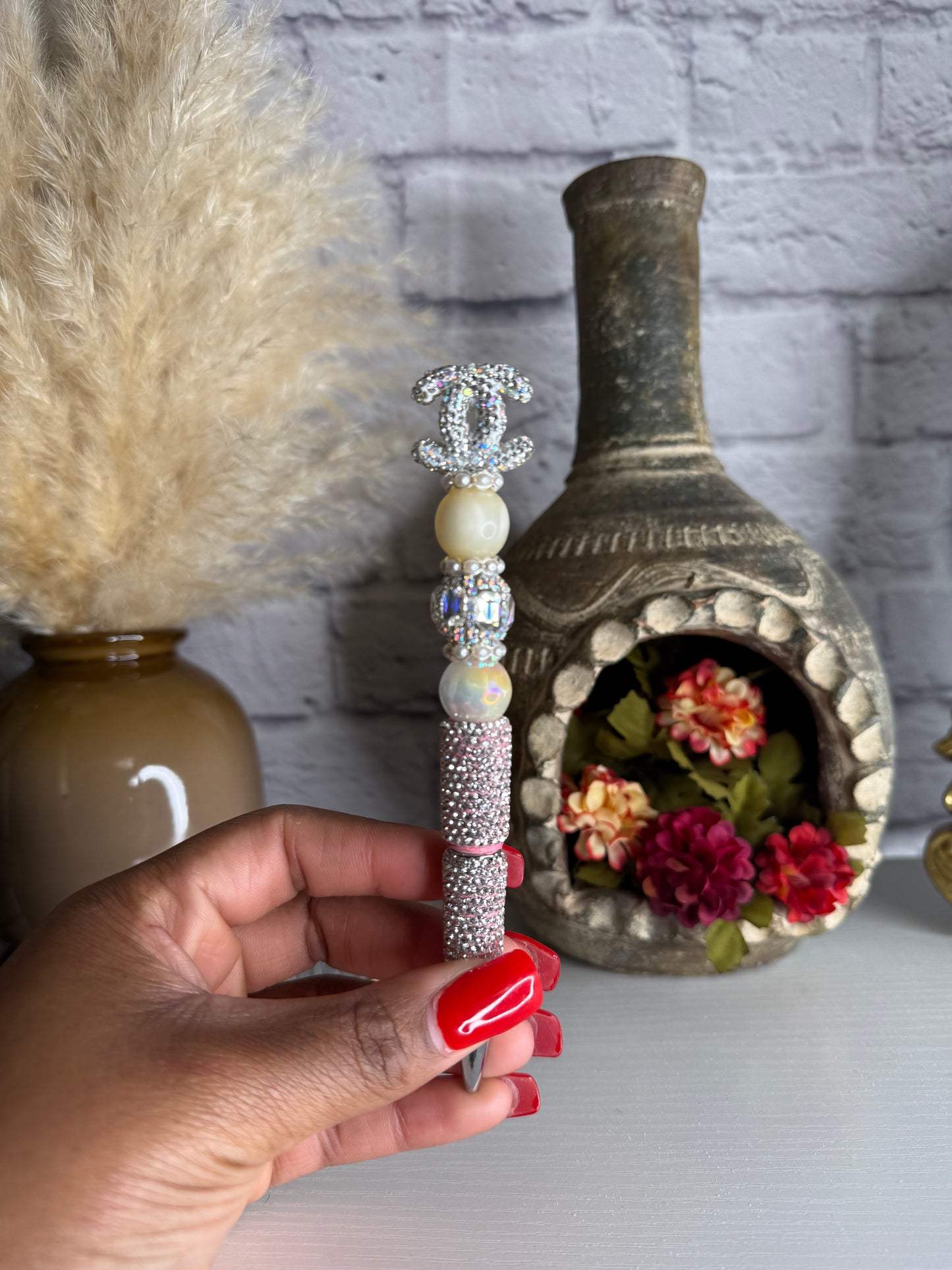 CC Glam Pen Silver & Pink