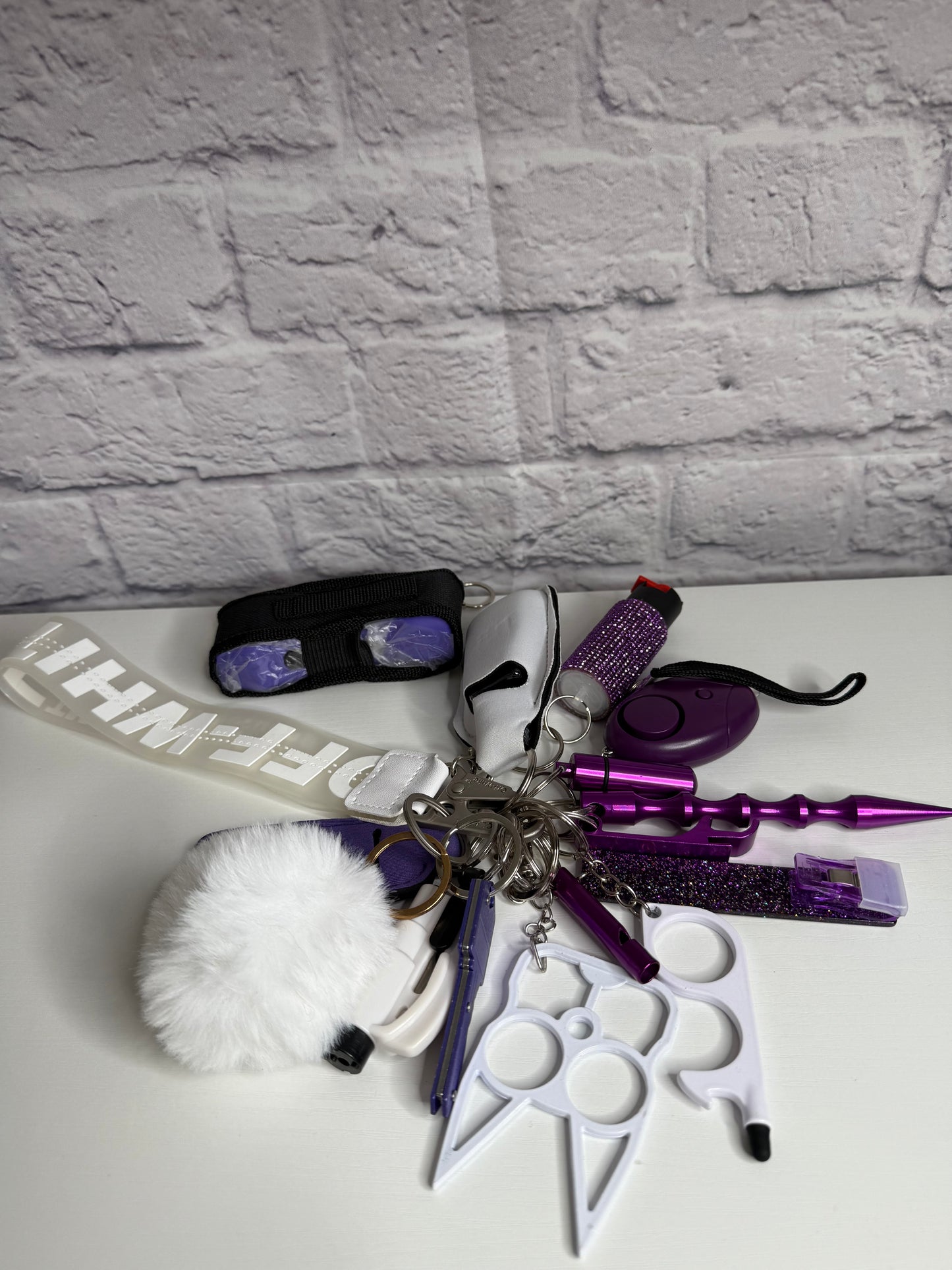 White, Purple, Black Self Defense Kit