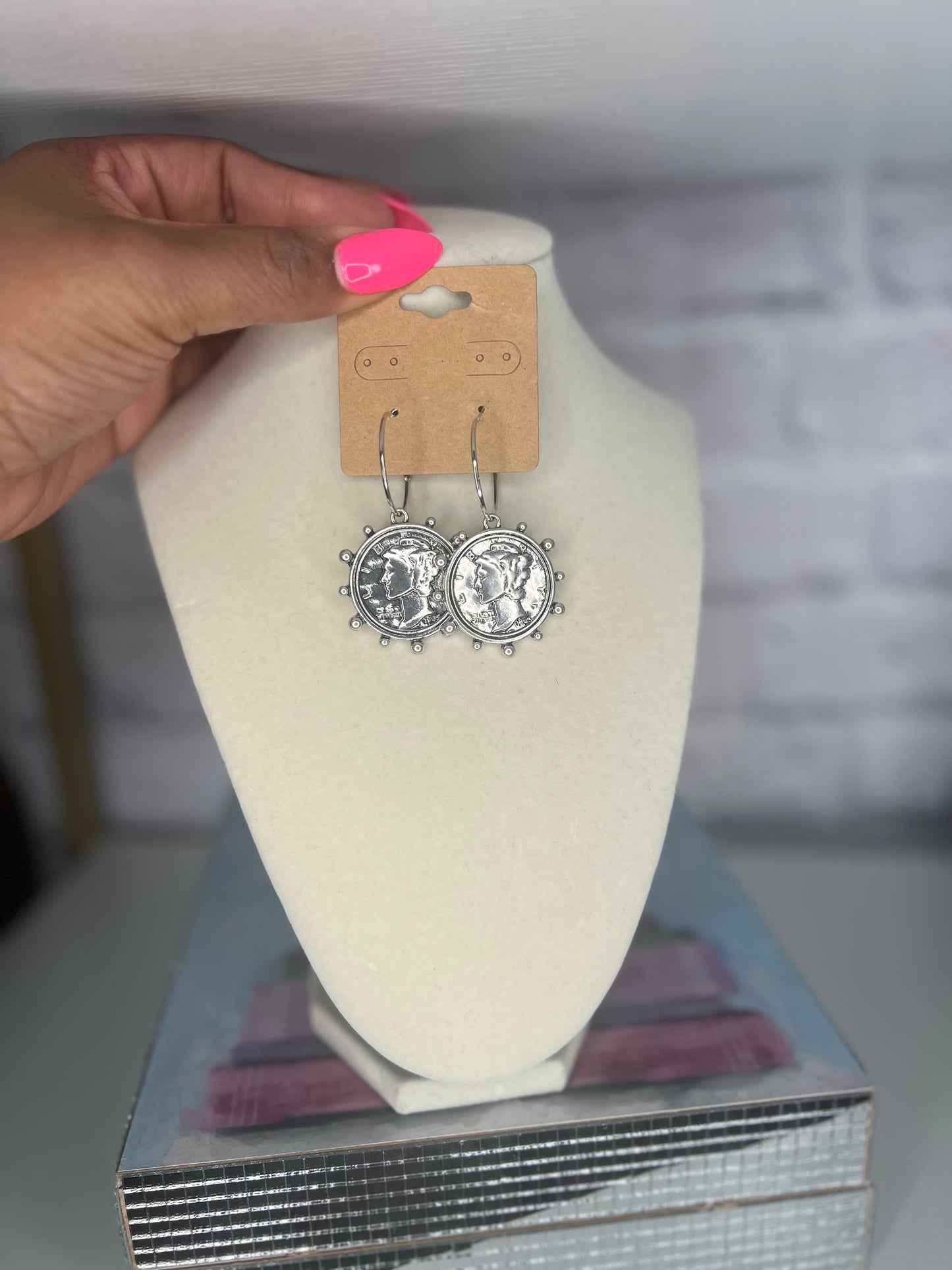 Lady Liberty Hoop Earrings