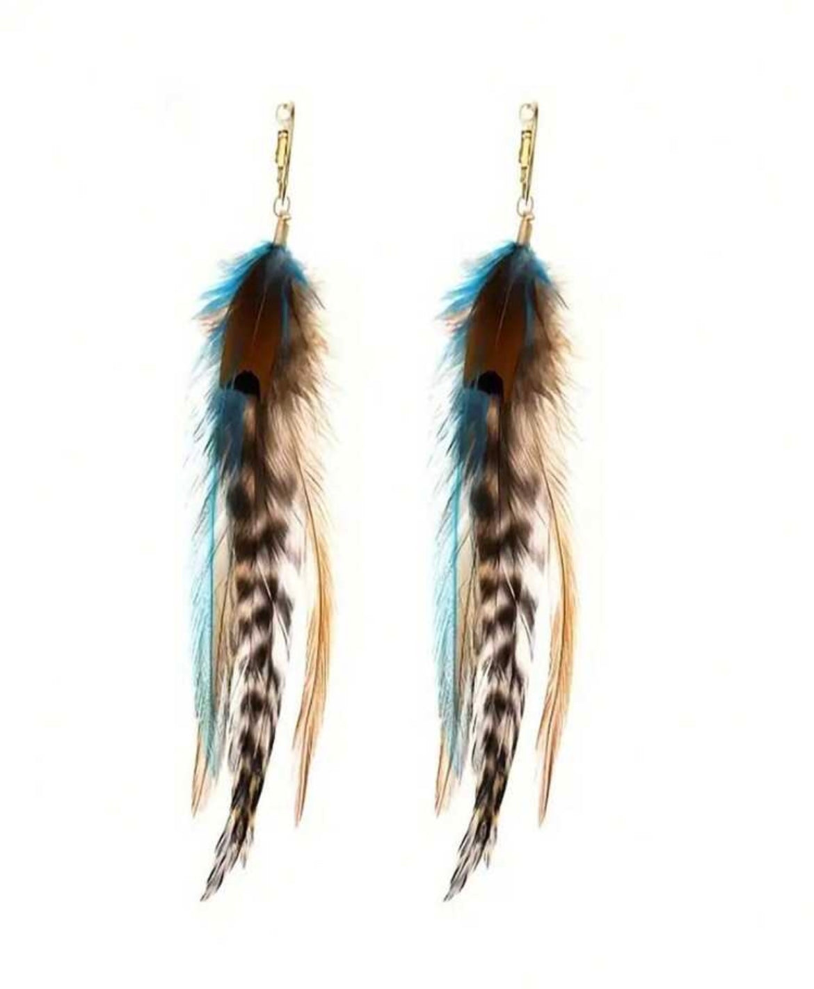 Vintage Feather Earrings
