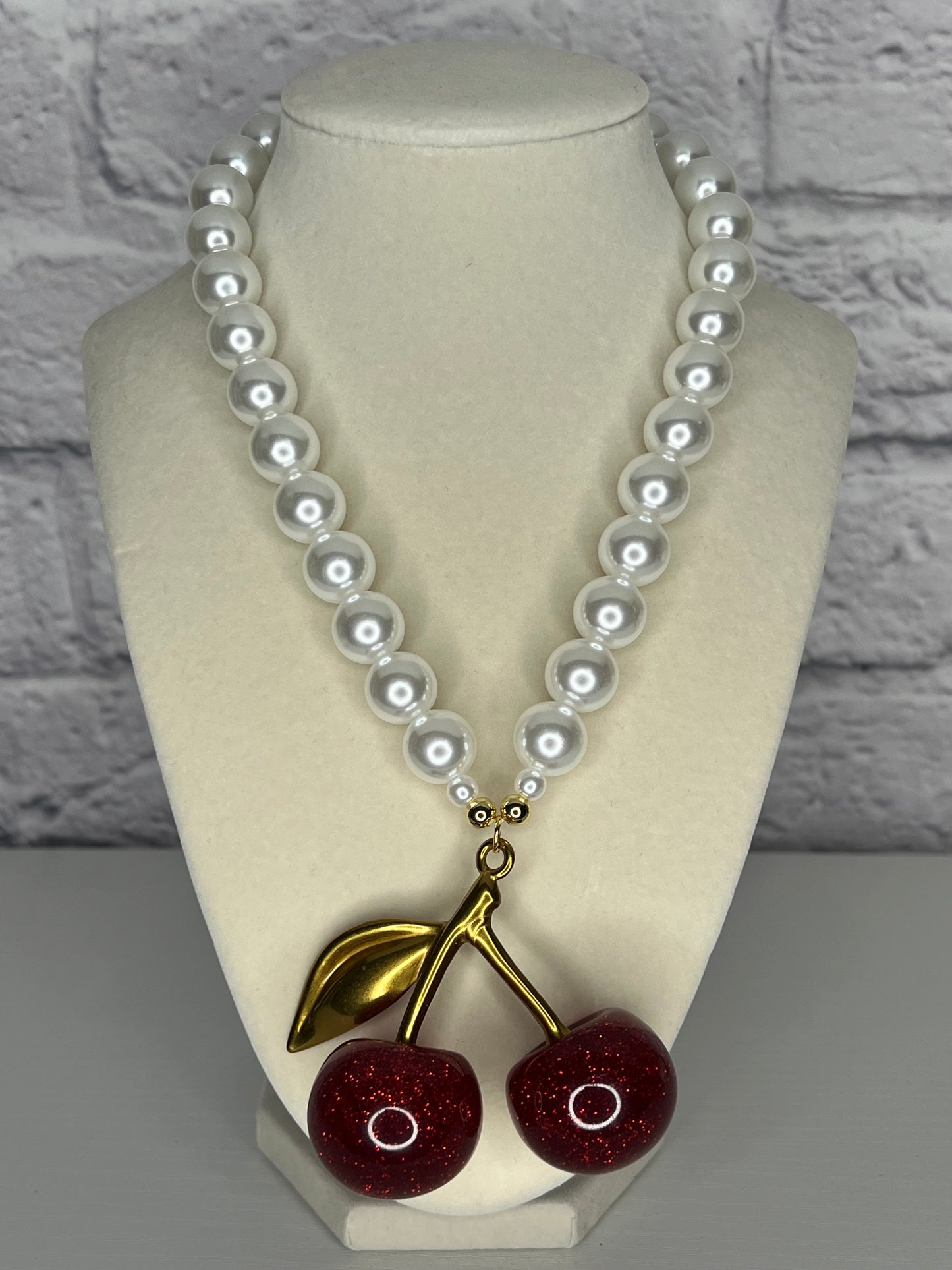 Cherry Pearl Necklace