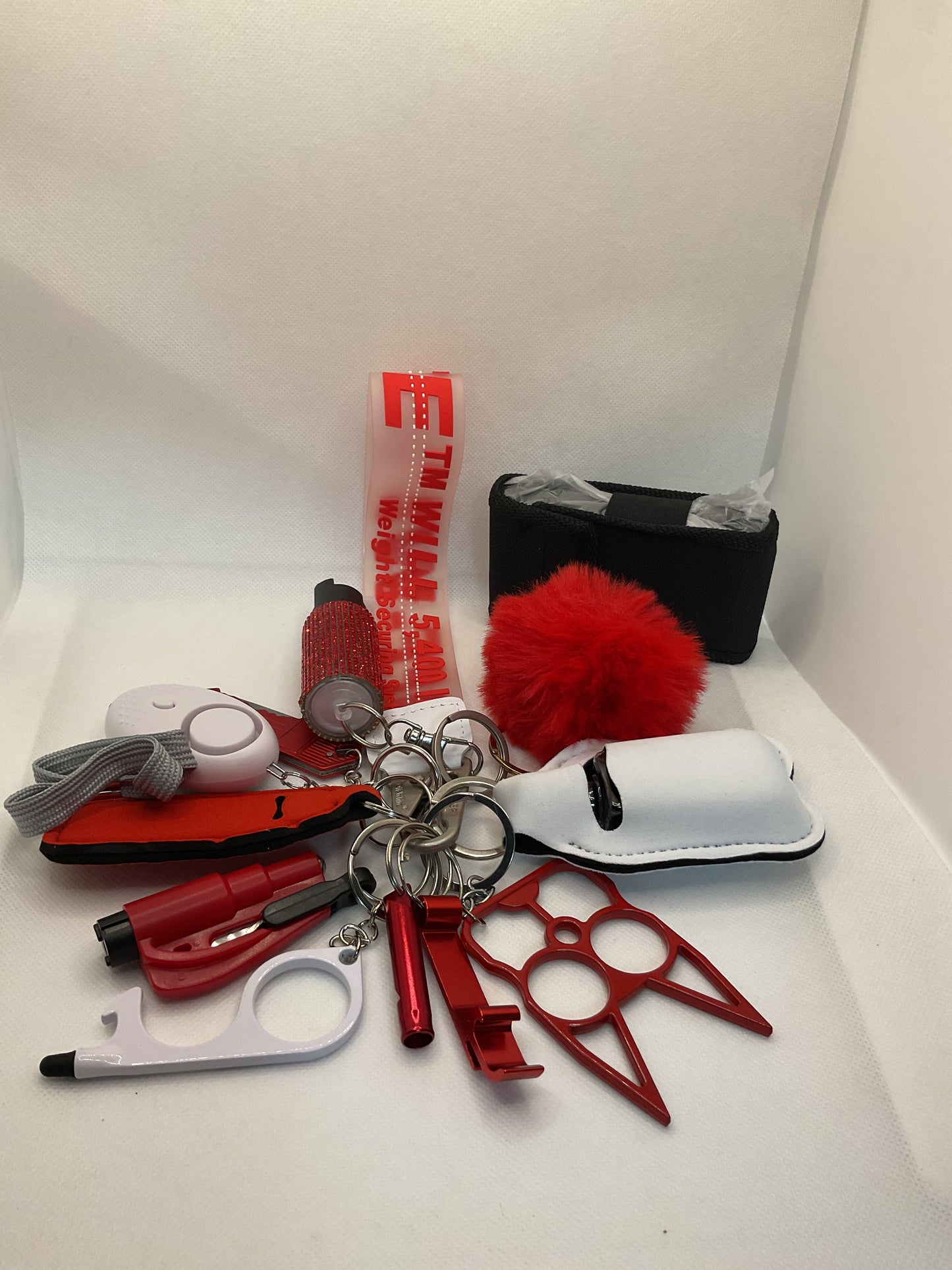 Red Self Defense Kit with Taser