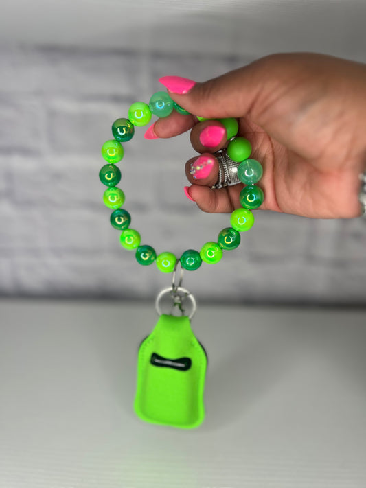 Lucky Keychain Wristlet with empty solution bottle & sleeve