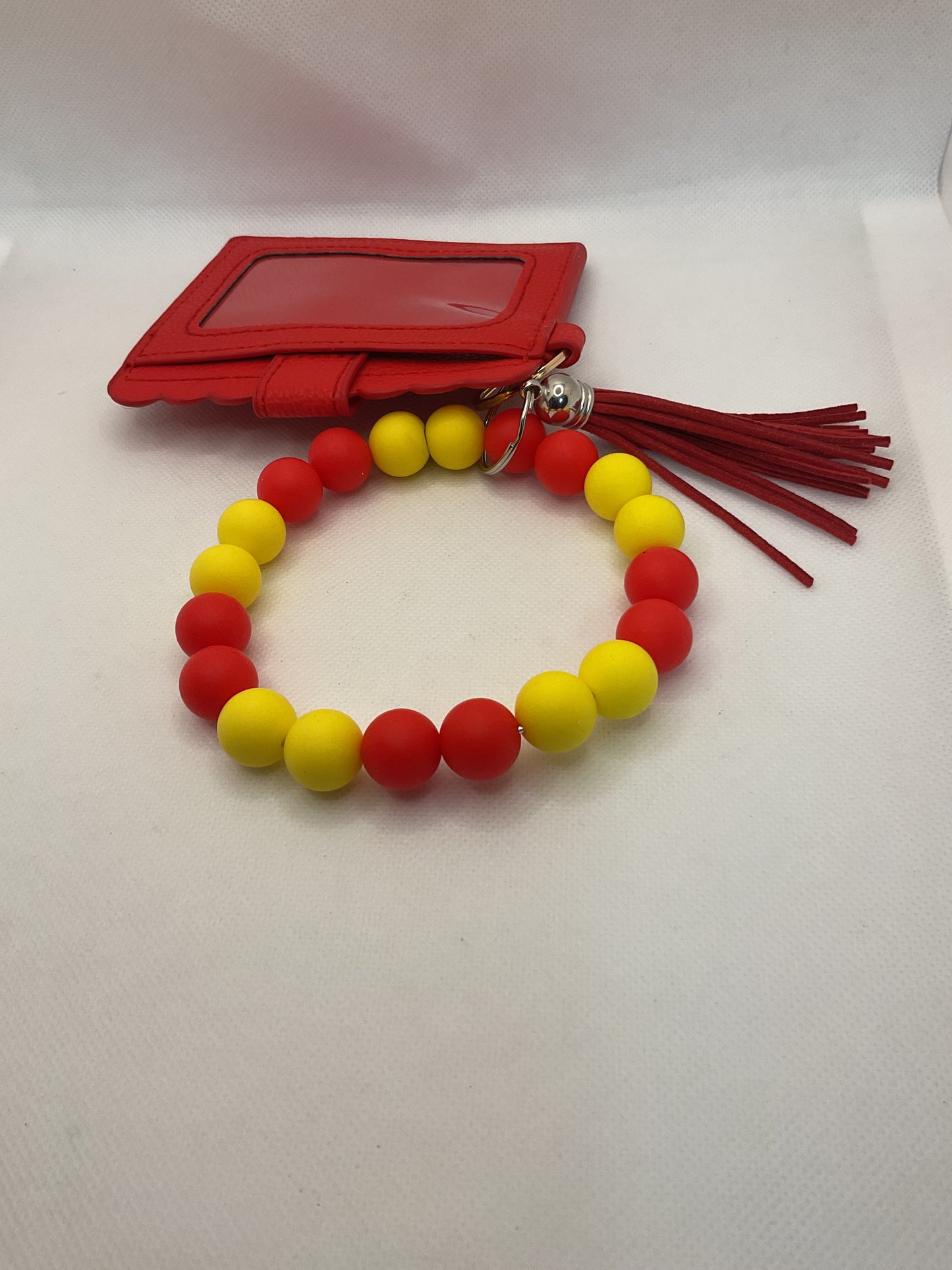 Red & Yellow Wallet Keychain