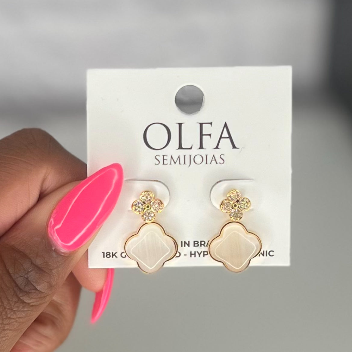 Clover 18k Gold Plated Earrings