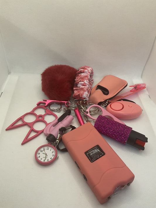 Pink Luxury Self Defense Kit with Taser