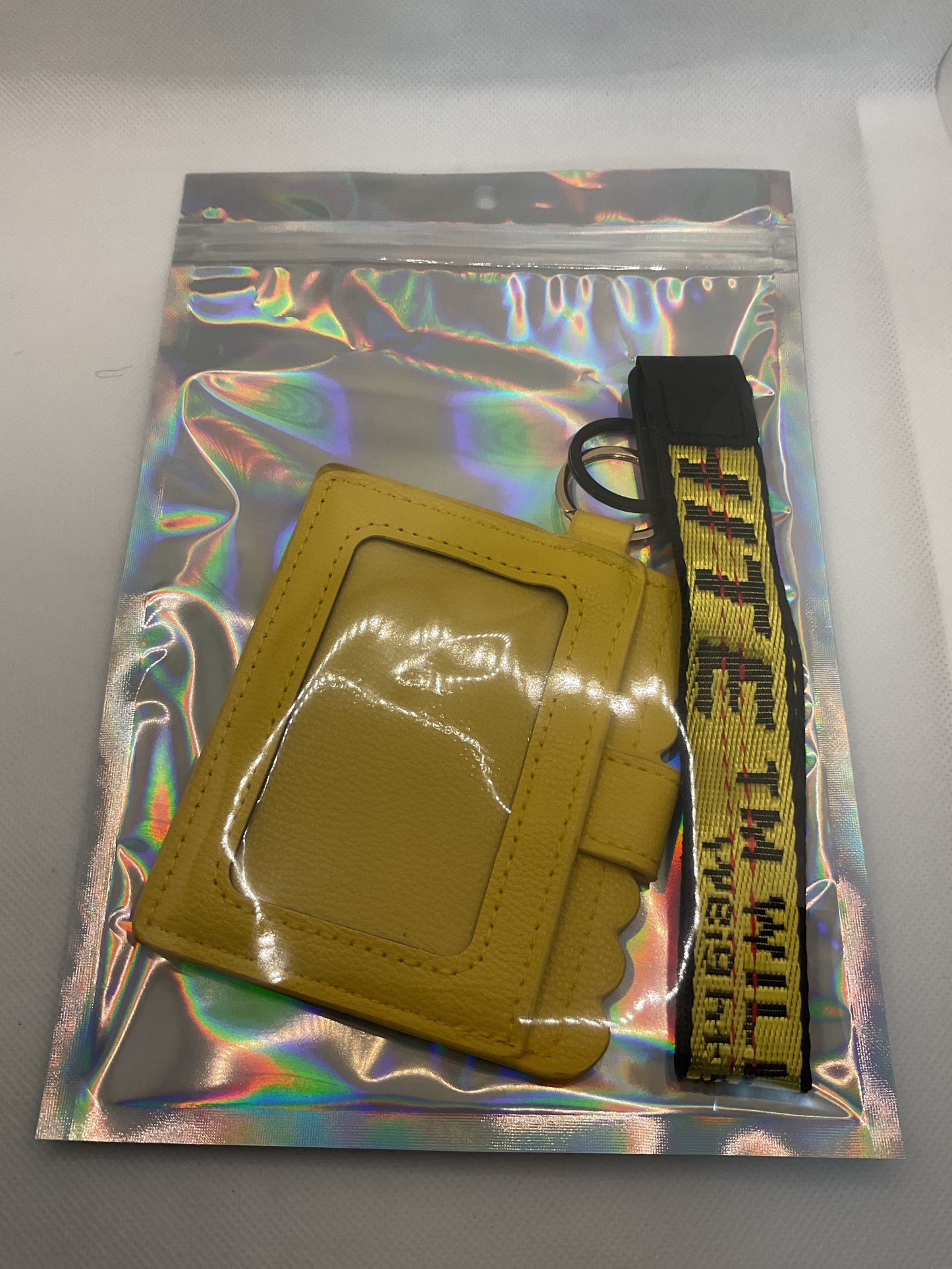 Yellow & Black Wristlet Wallet