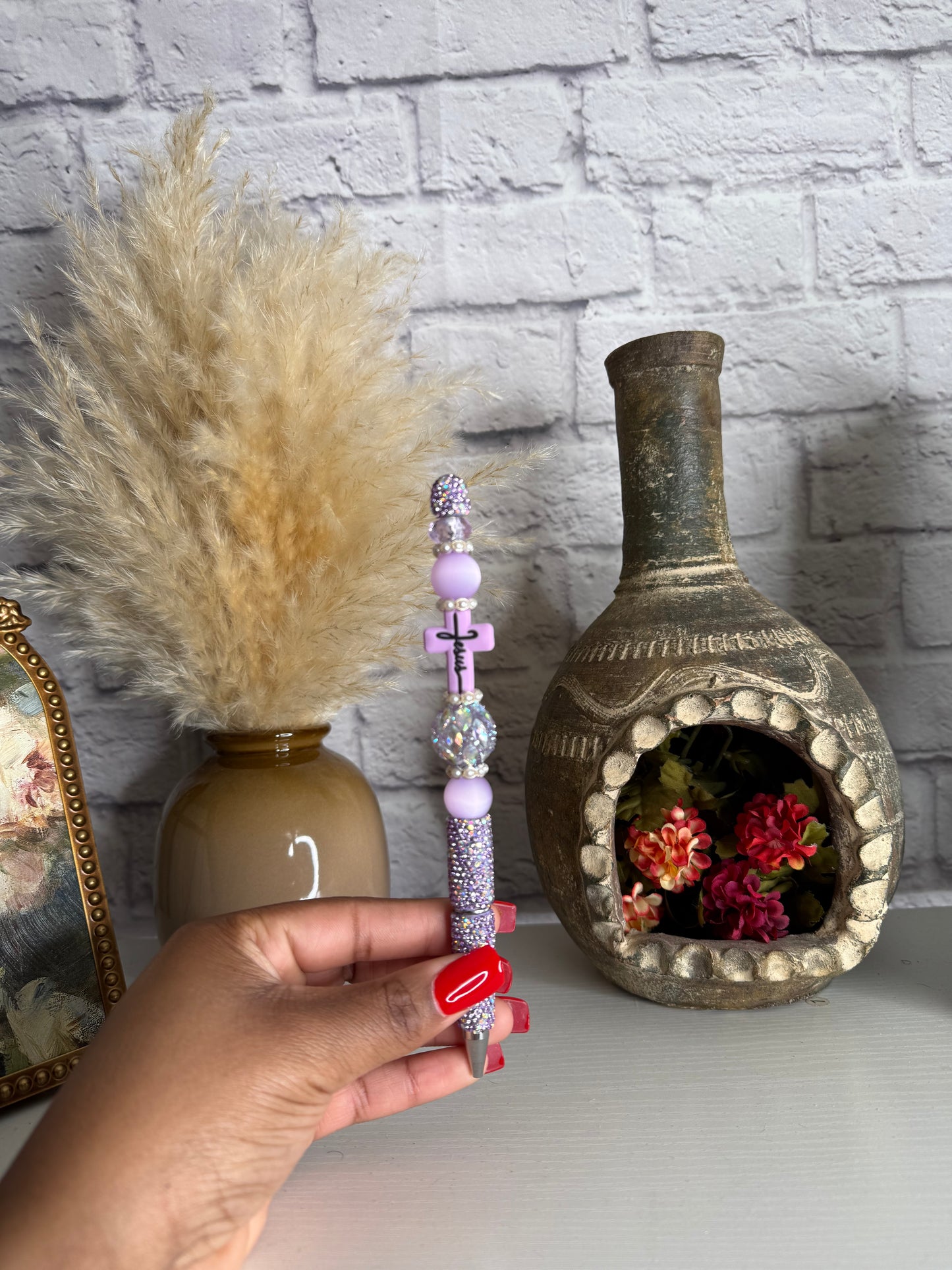 Purple Cross Glam Pen