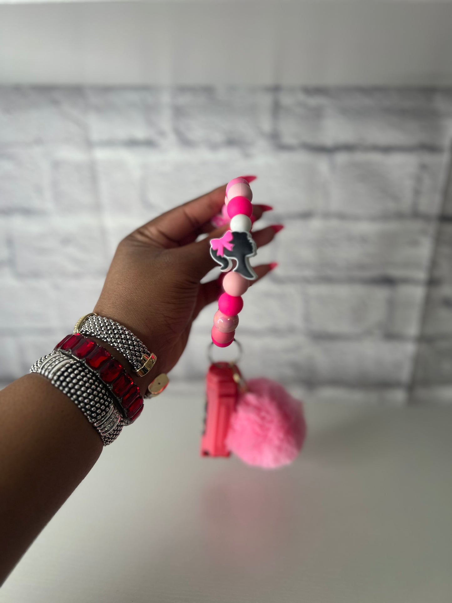 Barbie Keychain Wristlet with Pepper Spray