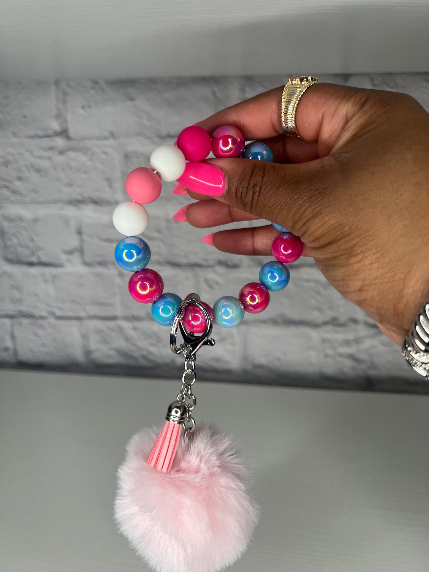 Mini Bubble Gum Wristlet