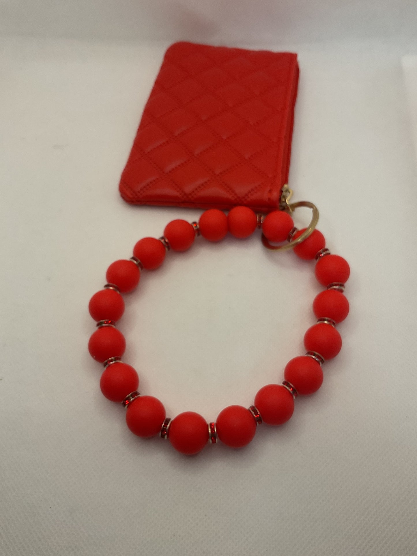 Red Wallet Keychain