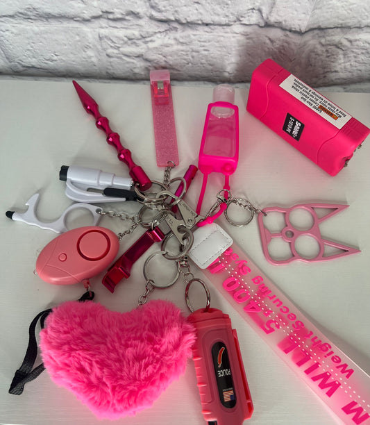Pink Self Defense Kit with Taser