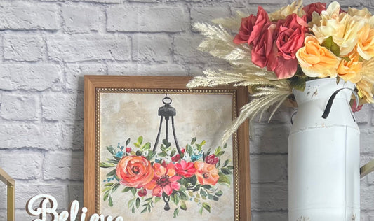 Flower Chandelier Wall Hanging