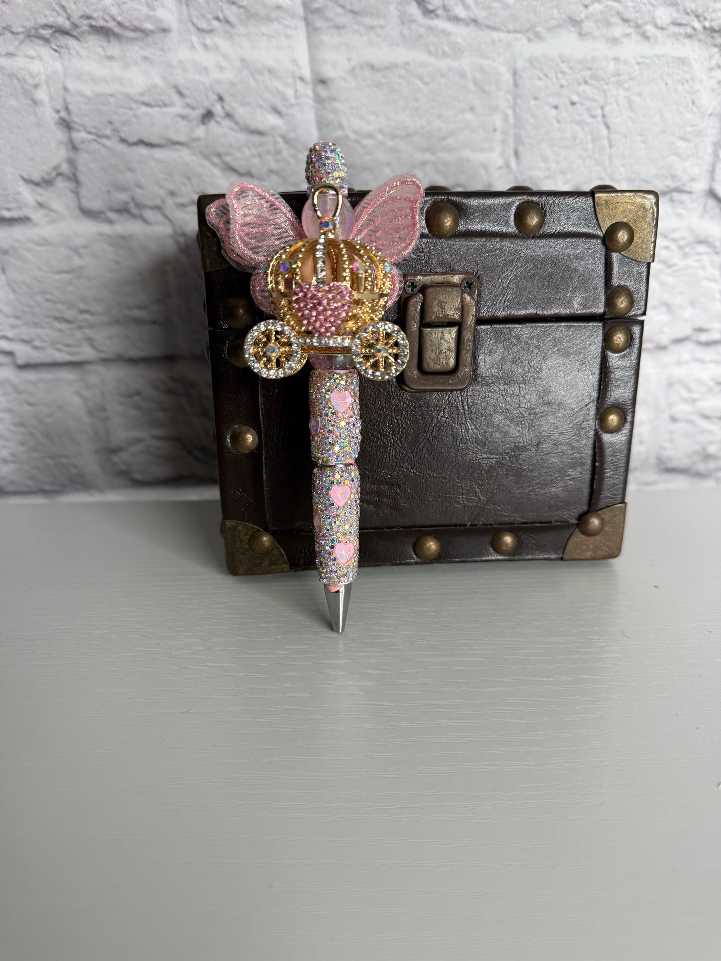 Pink Magical Carriage Glam Pen