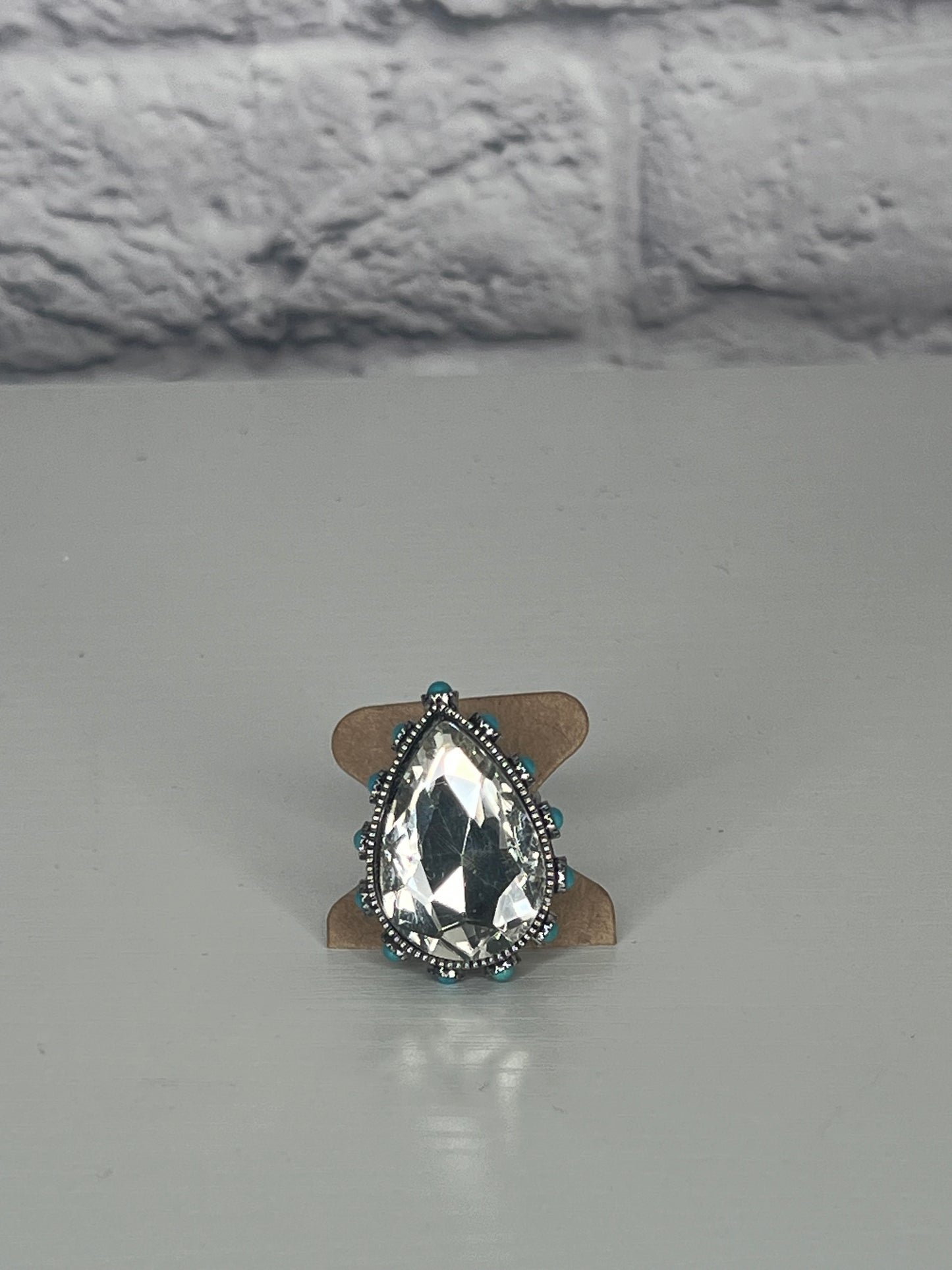 Clear Glam Western Ring