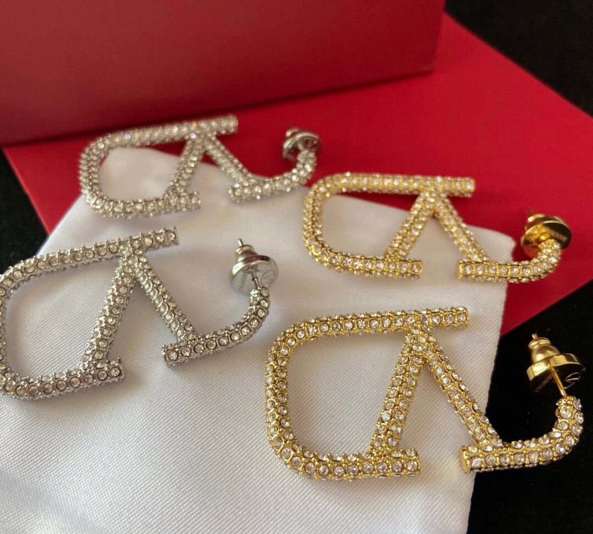 Luxury Inspired Earrings Gold or Silver