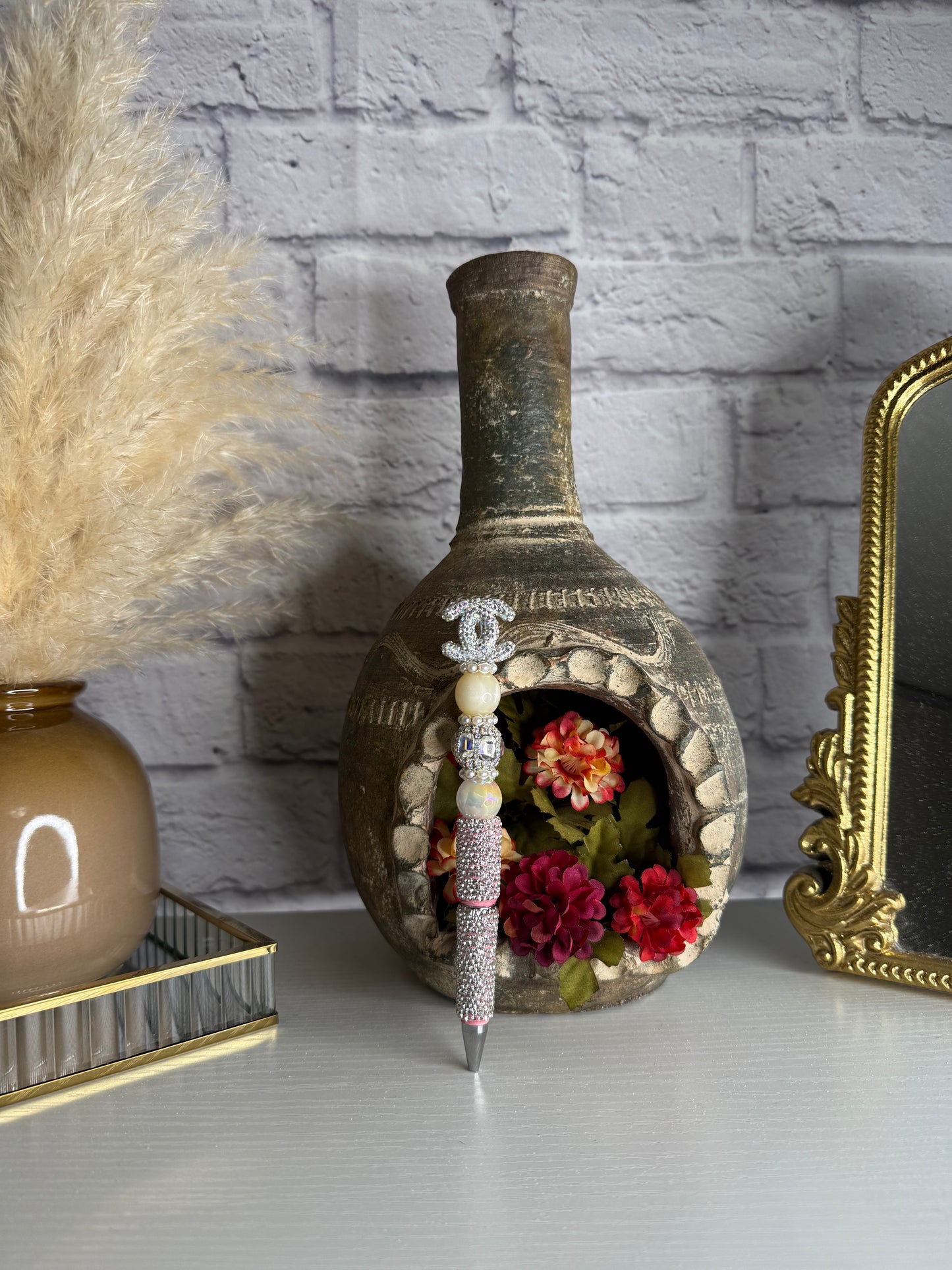 CC Glam Pen Silver & Pink