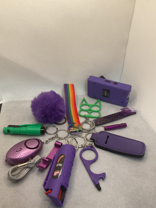 Rainbow Self Defense Kit with Taser