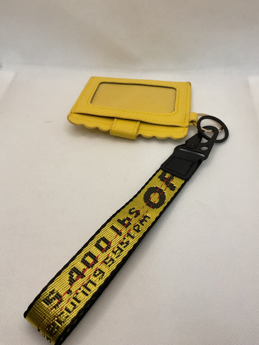 Yellow & Black Wristlet Wallet