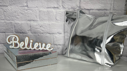 Metallic Luxe Tote
