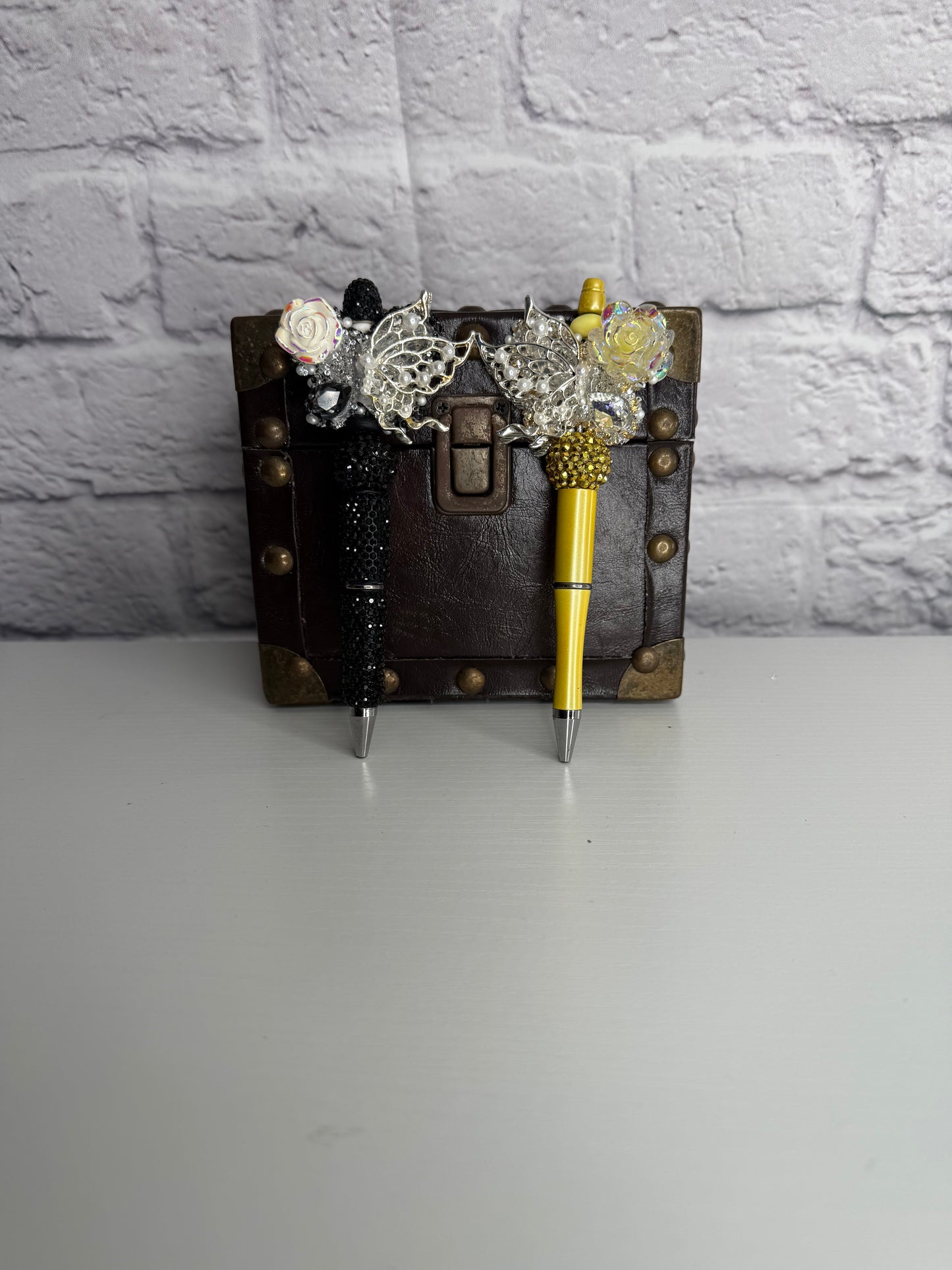 Black & Yellow Butterfly Glam Pens