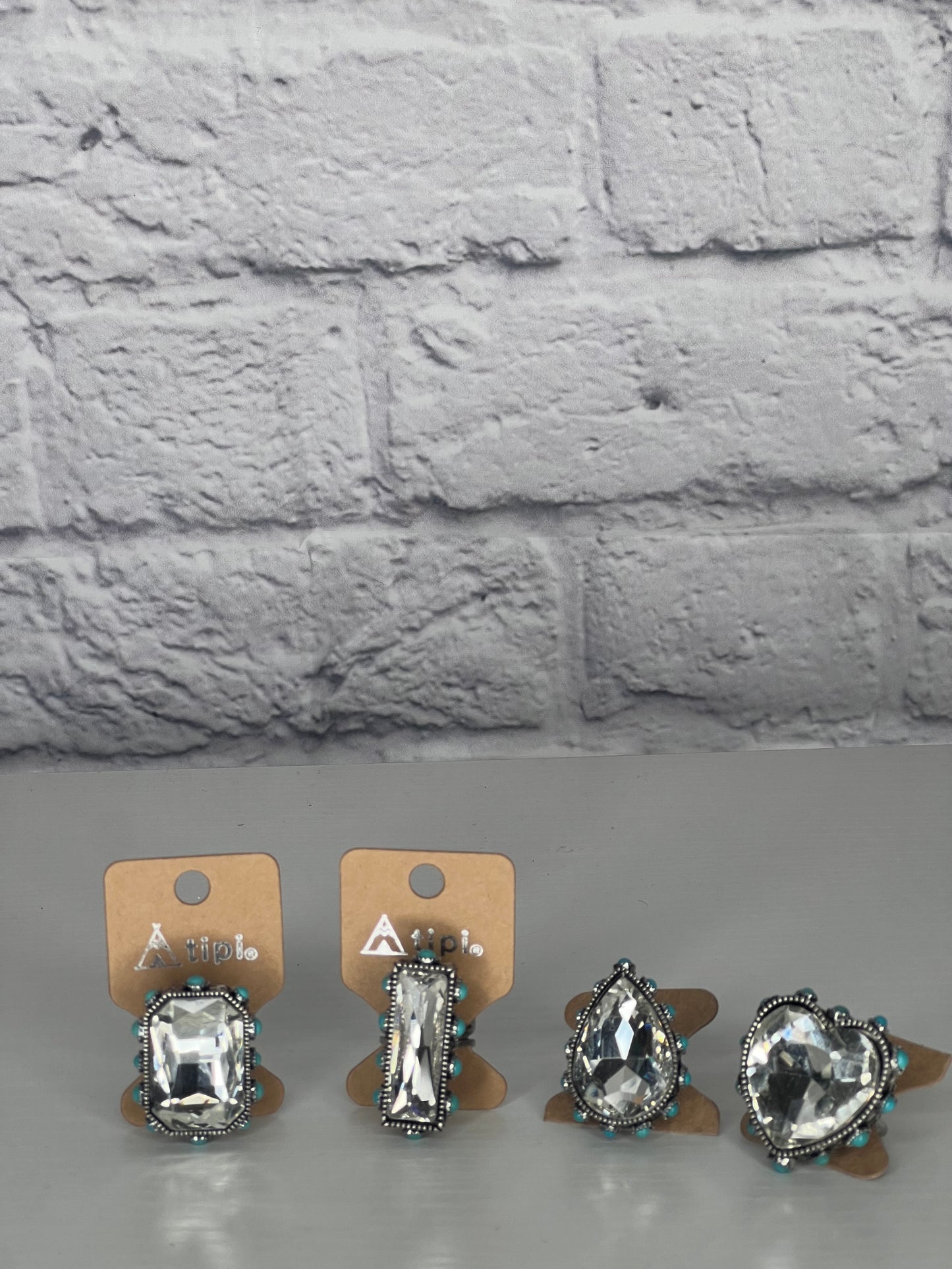 Clear Glam Western Ring