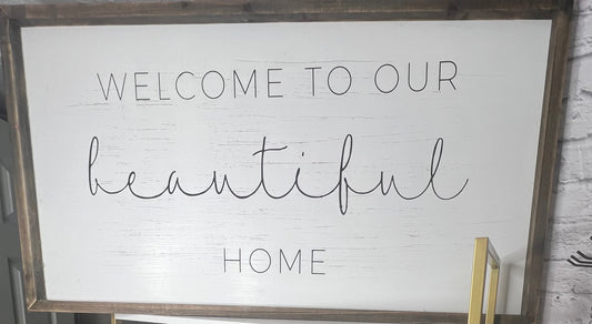 XL Welcome Home Wall Hanging