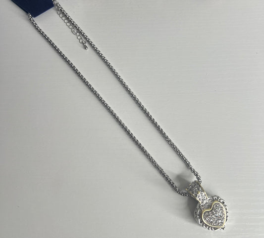 Diamond Bling Heart Necklace