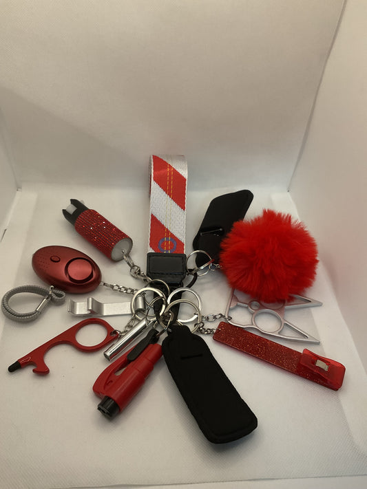 Red, White, & Black Self Defense Kit